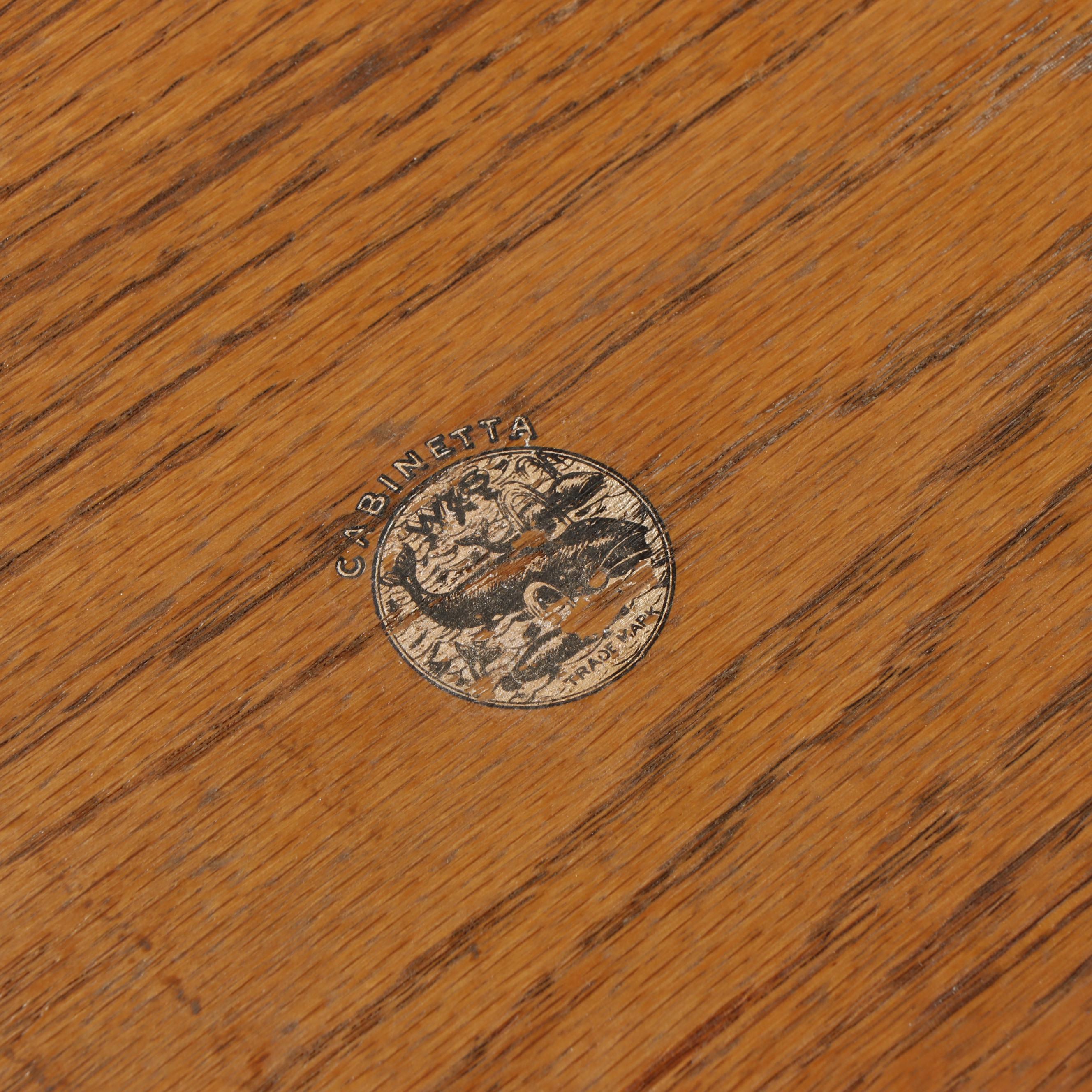 W&S "Cabinetta" WWI British Collapsible Oak and Canvas Army Cot, Circa 1915