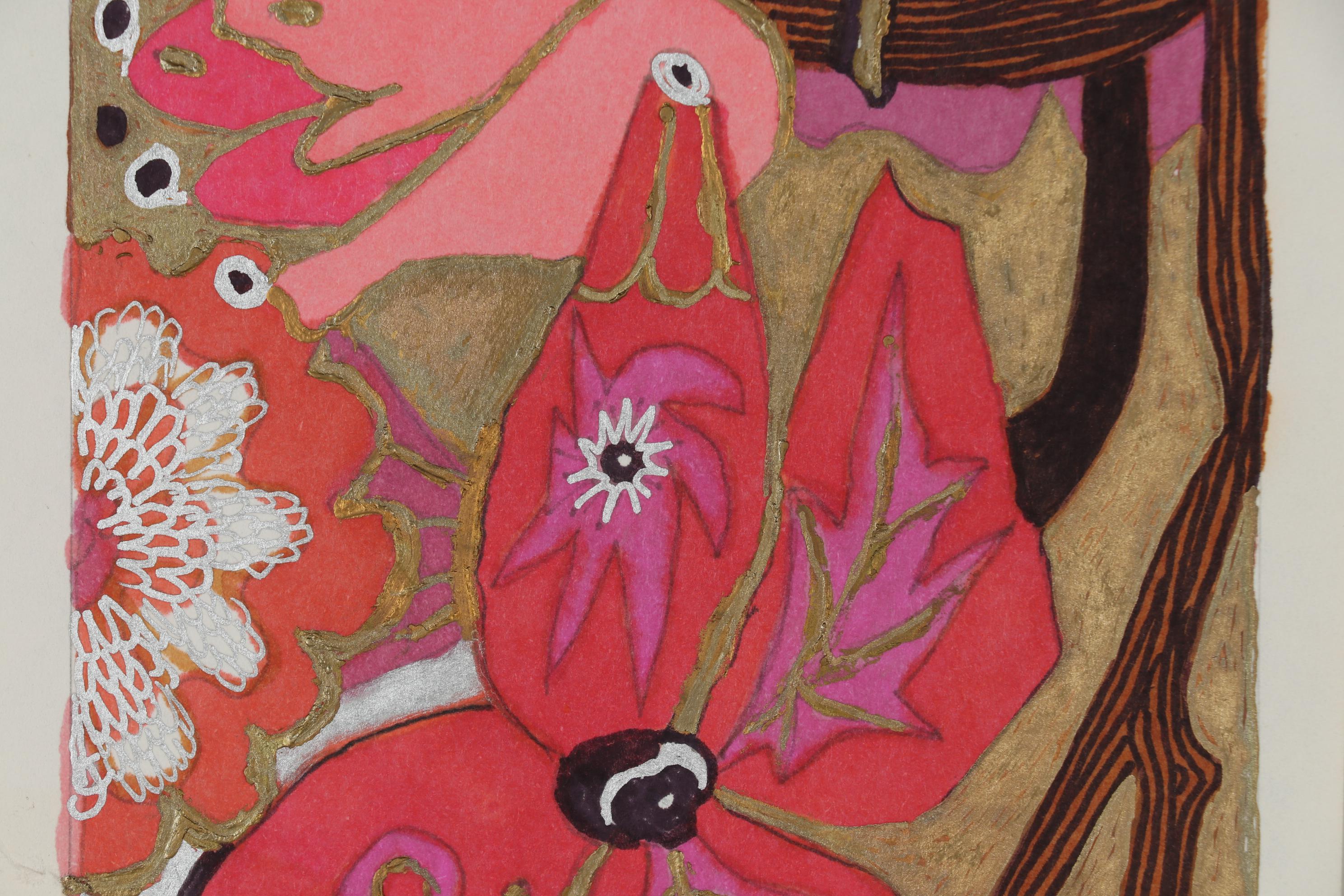 Evelyn Marx Drawing "Garden in Sunlight"