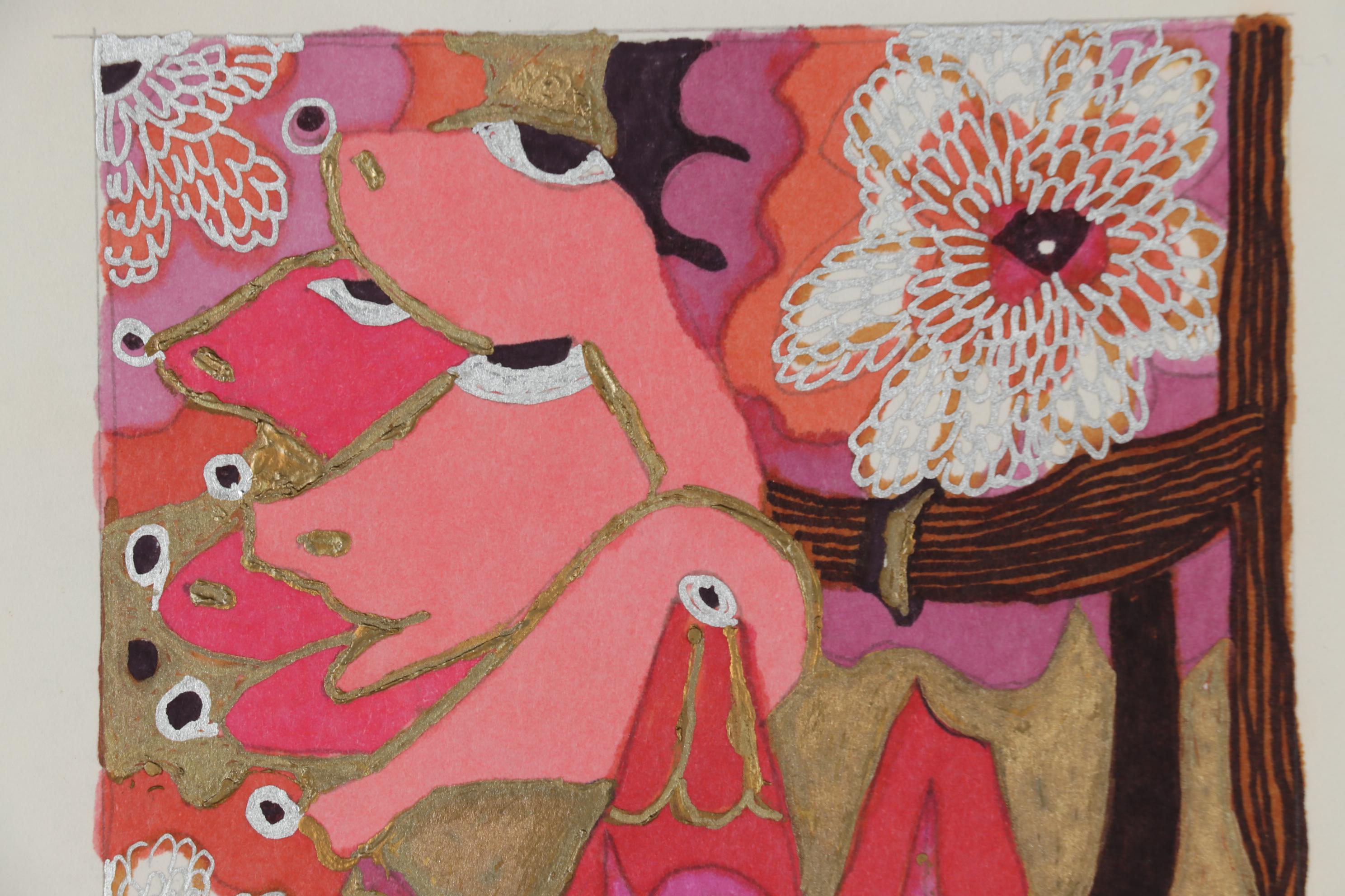 Evelyn Marx Drawing "Garden in Sunlight"