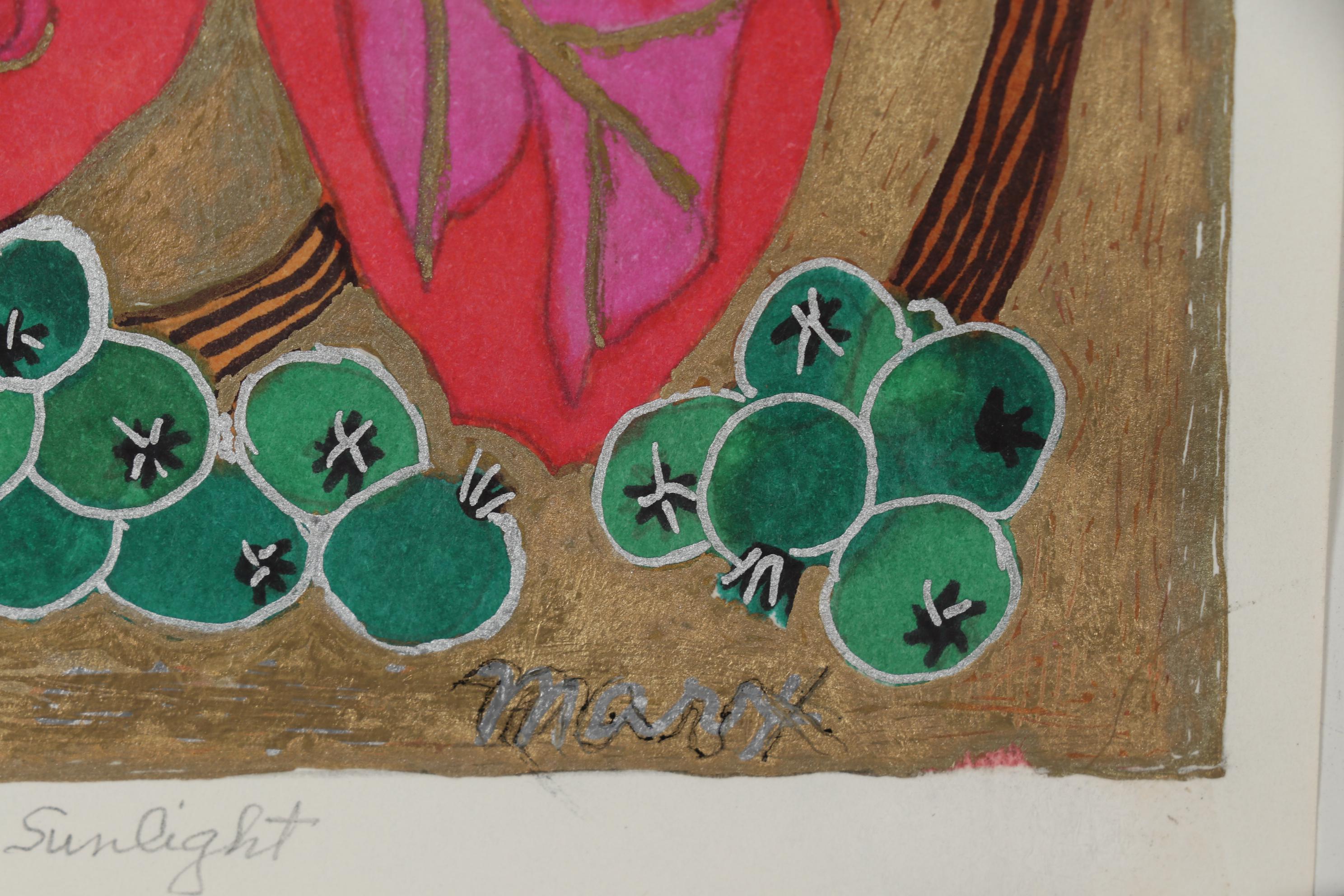 Evelyn Marx Drawing "Garden in Sunlight"