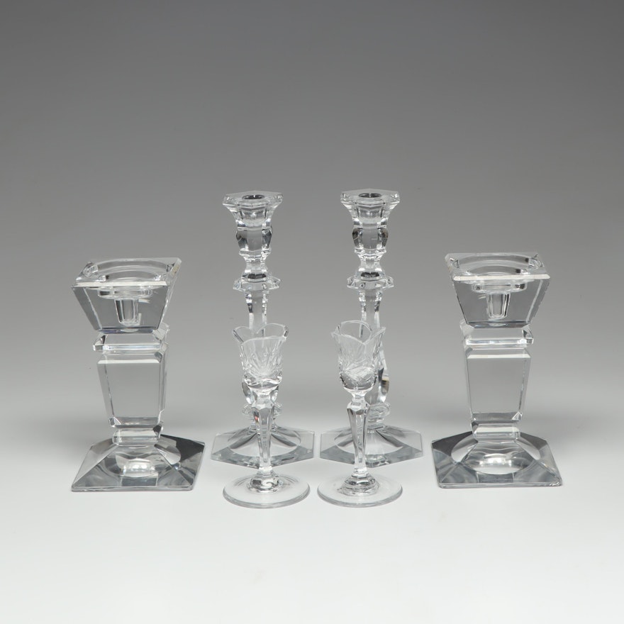 Crystal Candleholders Featuring Miller Rogaska