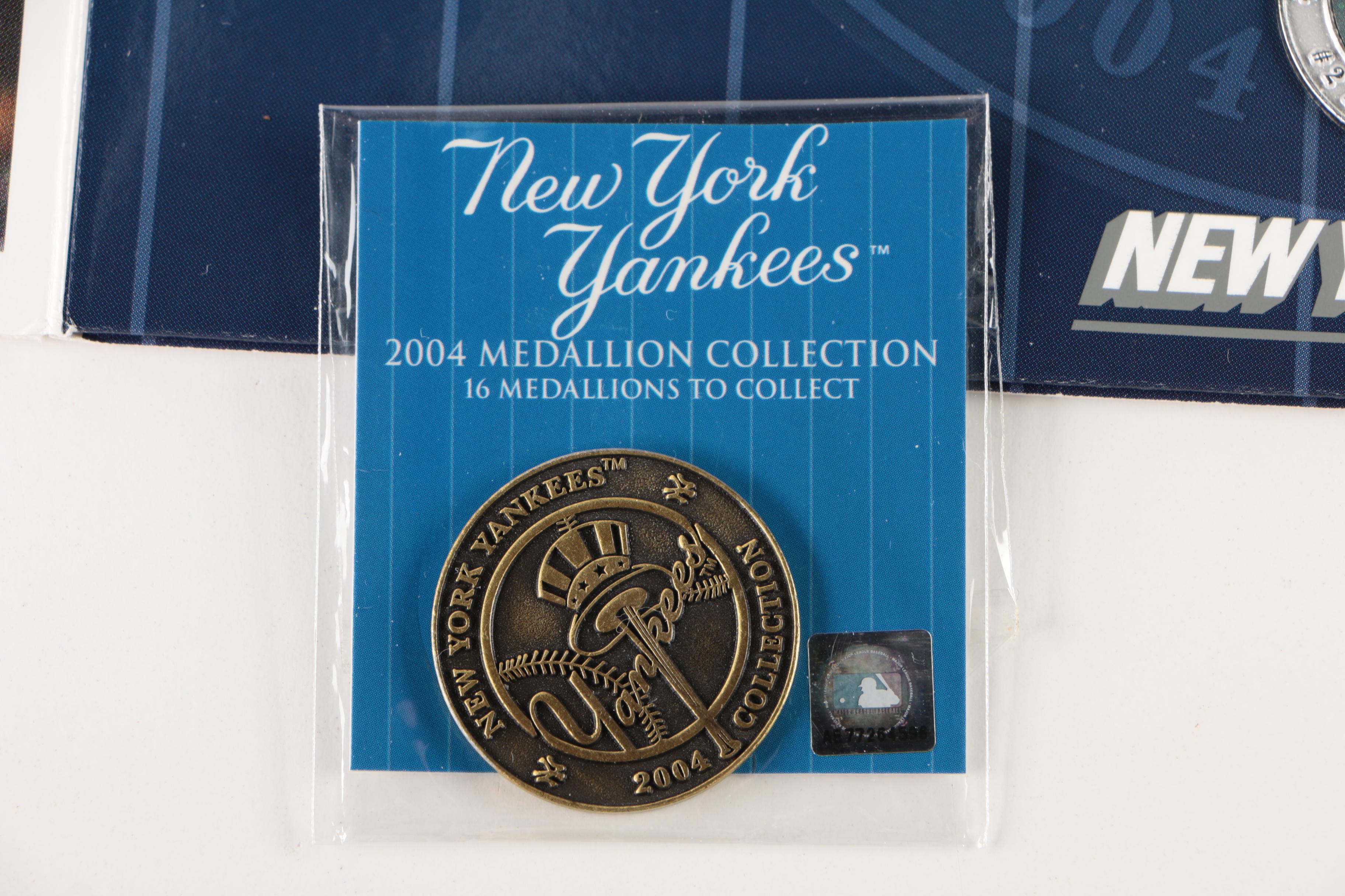 Complete New York Yankees 2004 Medallion Collection From "The New York Post"