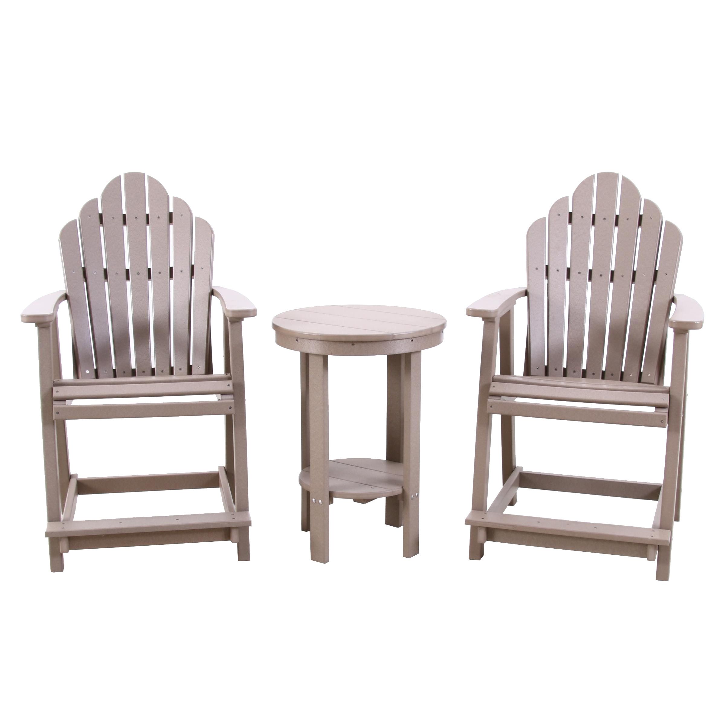 Berlin Gardens Composite Patio Chairs and Side Table, Contemporary