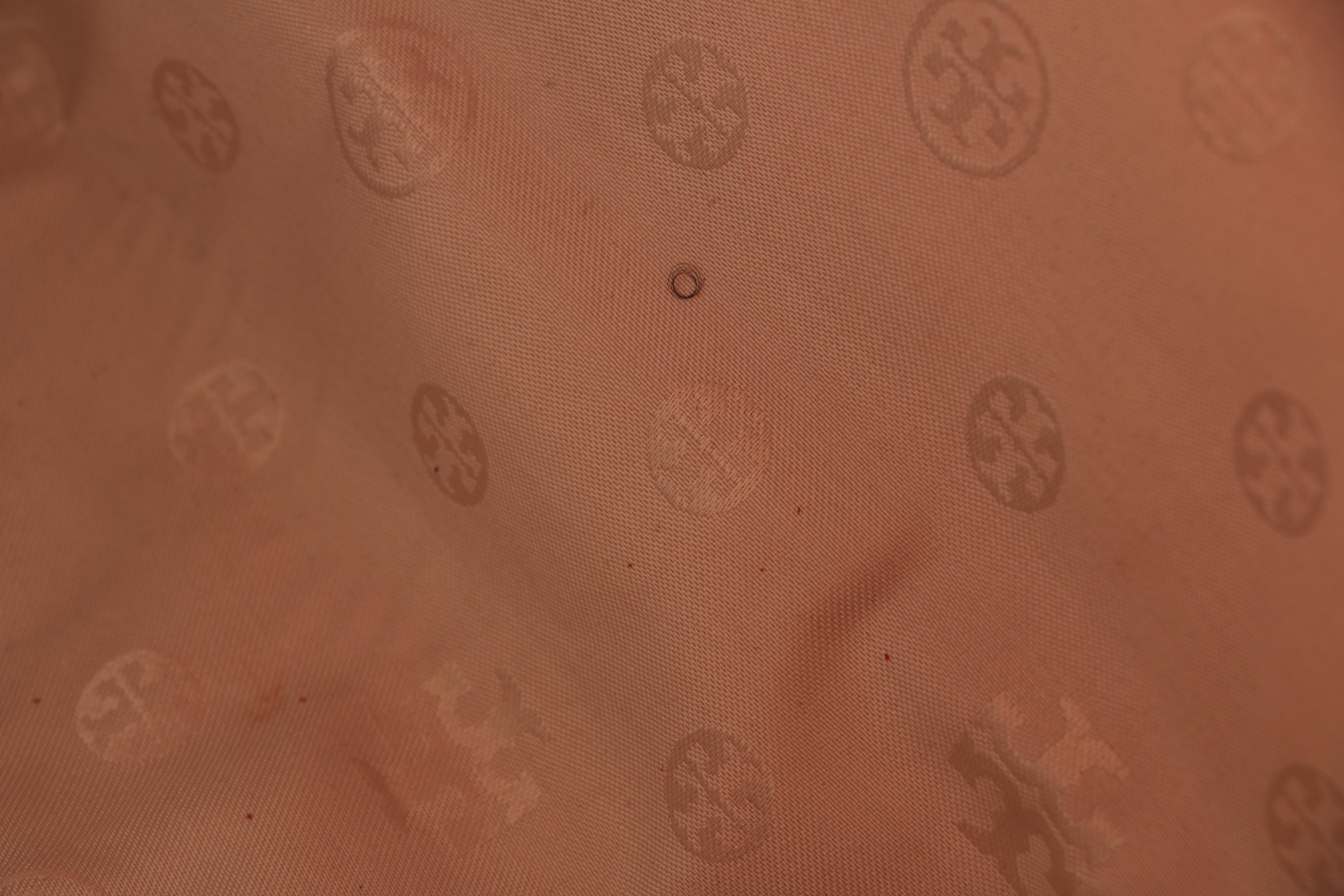 Tory Burch Pebbled Leather Tote Bag in Orange Coral