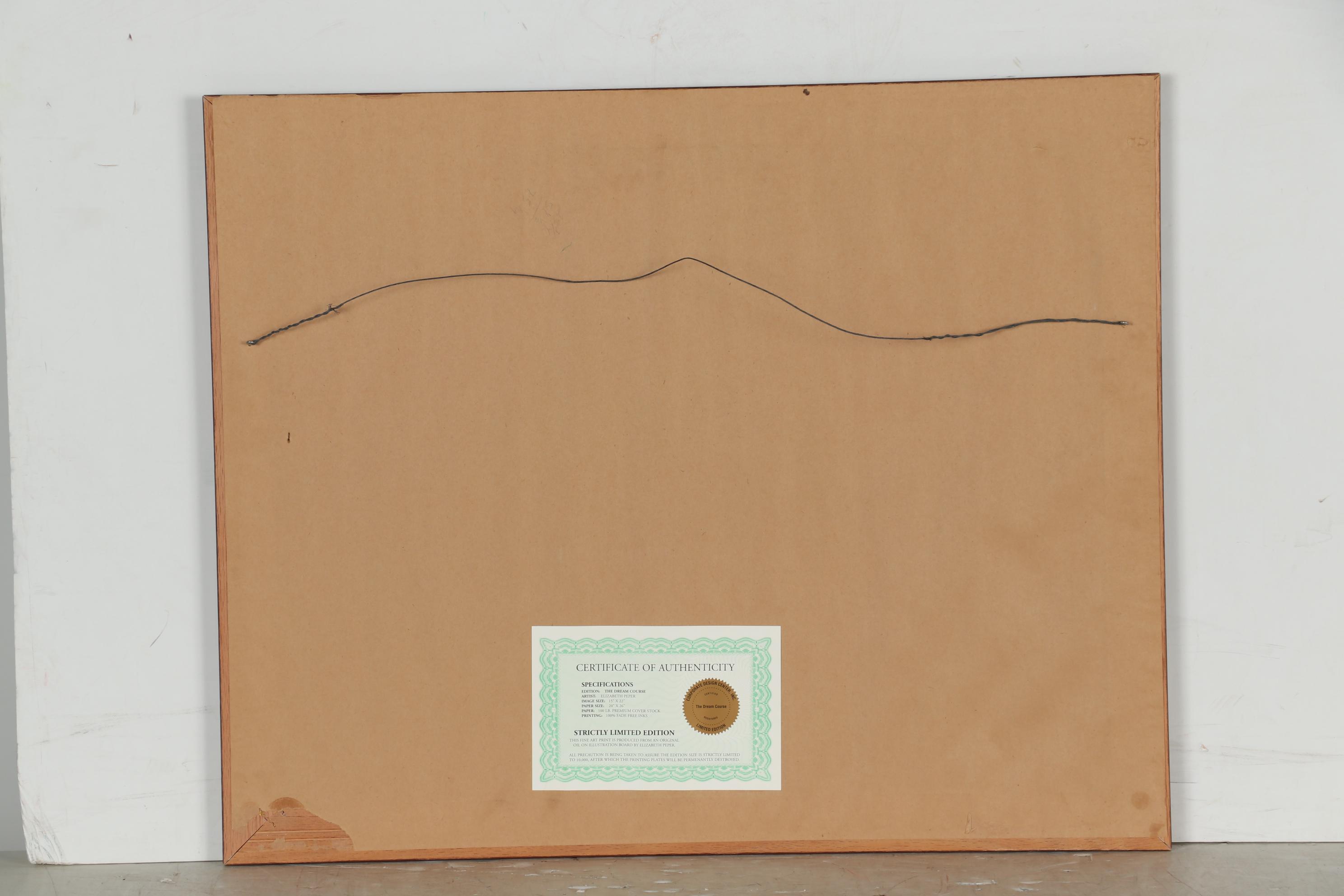 Elizabeth Pepper Limited Edition Offset Lithograph "The Dream Course"