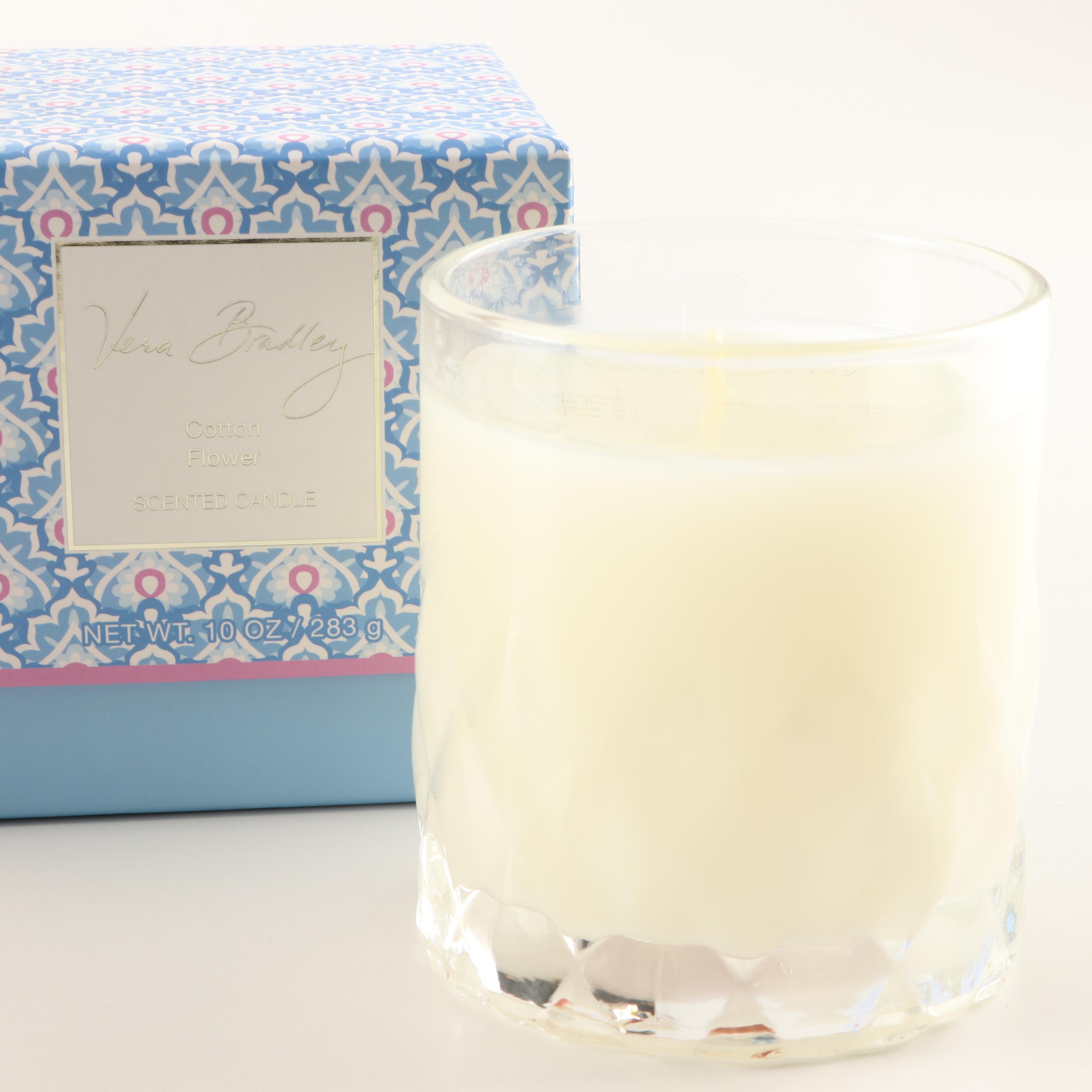 Assortment of Candles Including Vera Bradley and Tory Burch