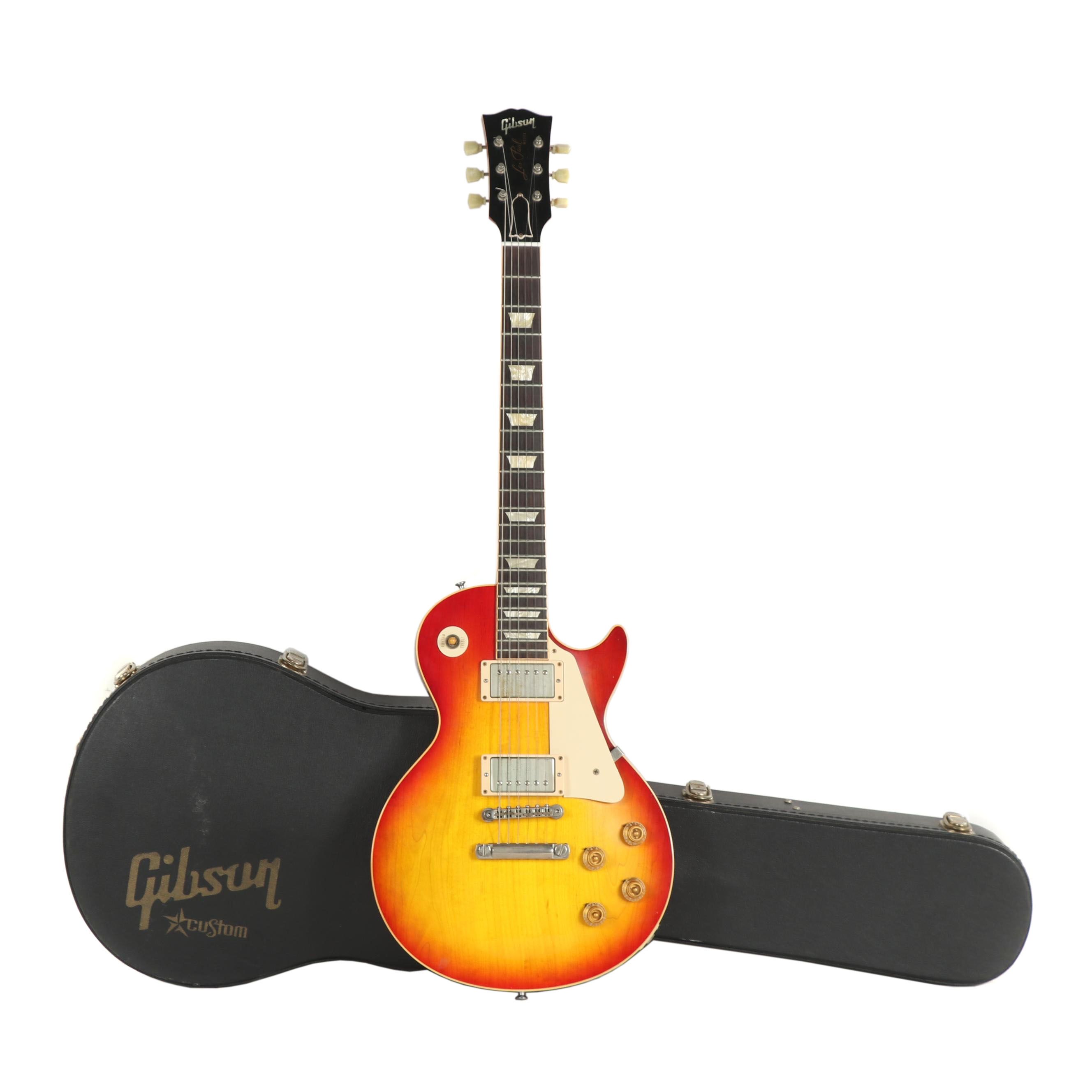 Gibson Les Paul Model Satin Cherry Sunburst Electric Guitar with Case