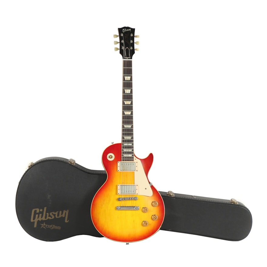 Gibson Les Paul Model Satin Cherry Sunburst Electric Guitar with Case