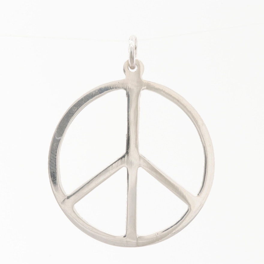 Sterling Silver Peace Pendant