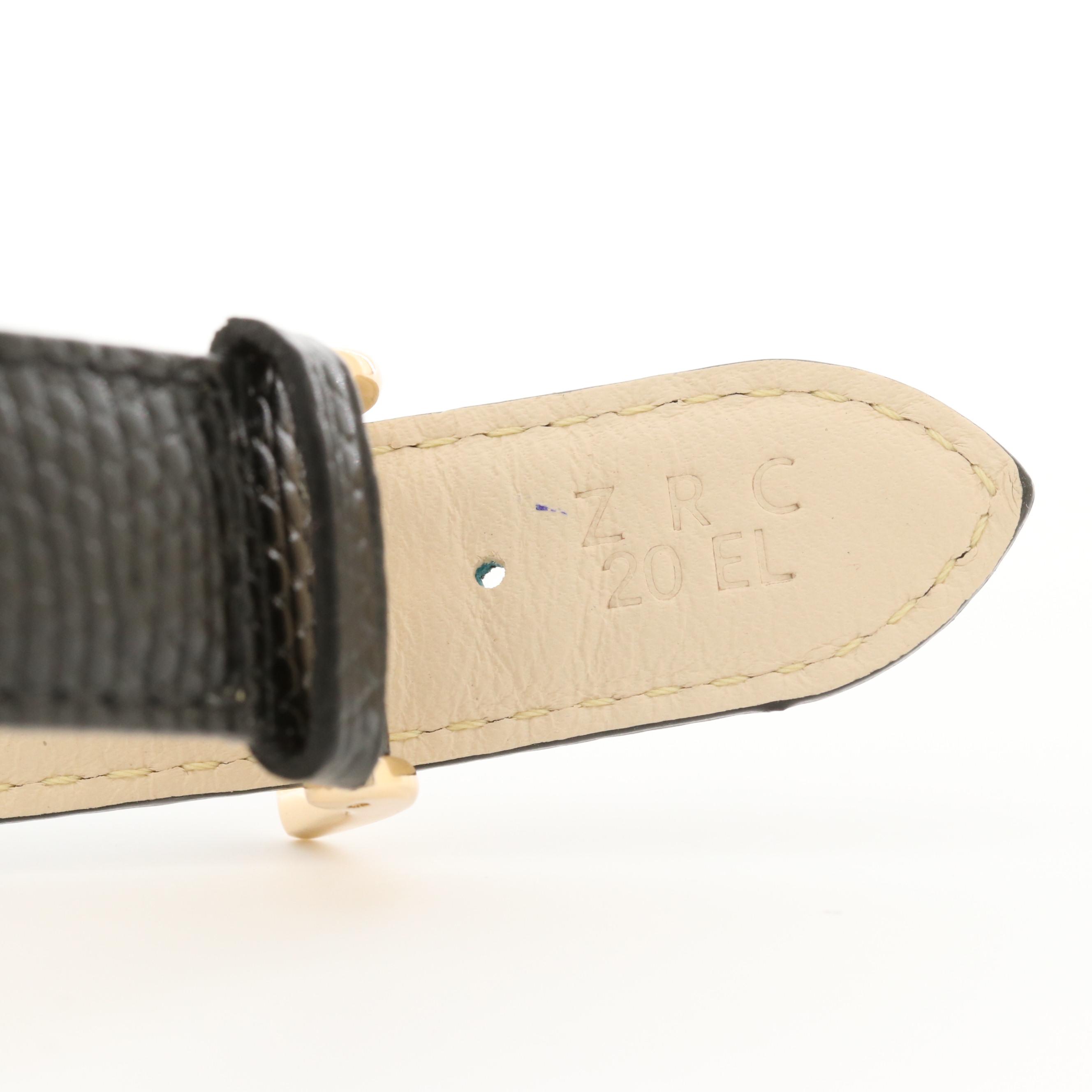 Rolex Air-King Gold Tone and Diamond Hour Markers Black Dial Watch