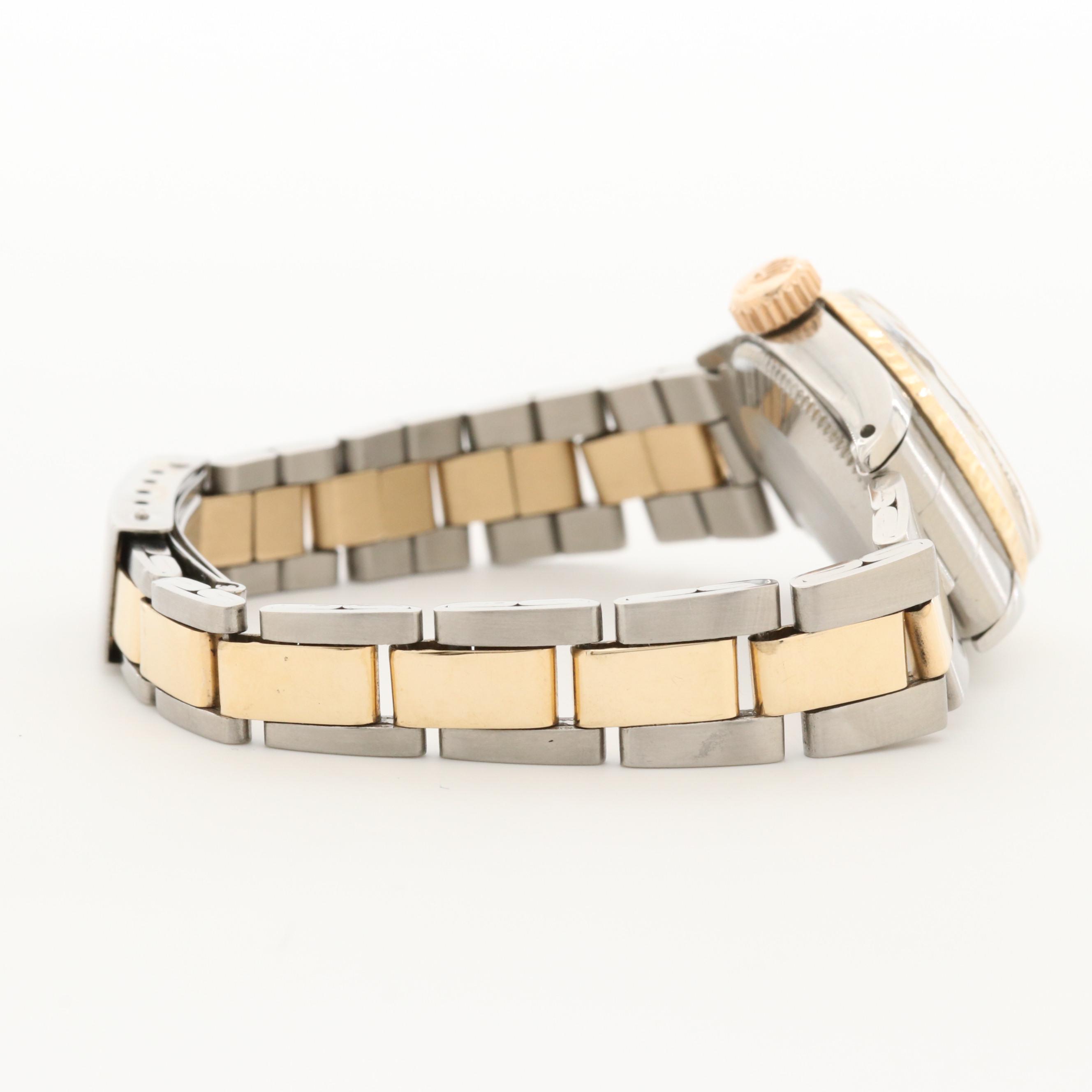 1969 14K Gold and Stainless Steel  Rolex Oyster Perpetual Date Watch