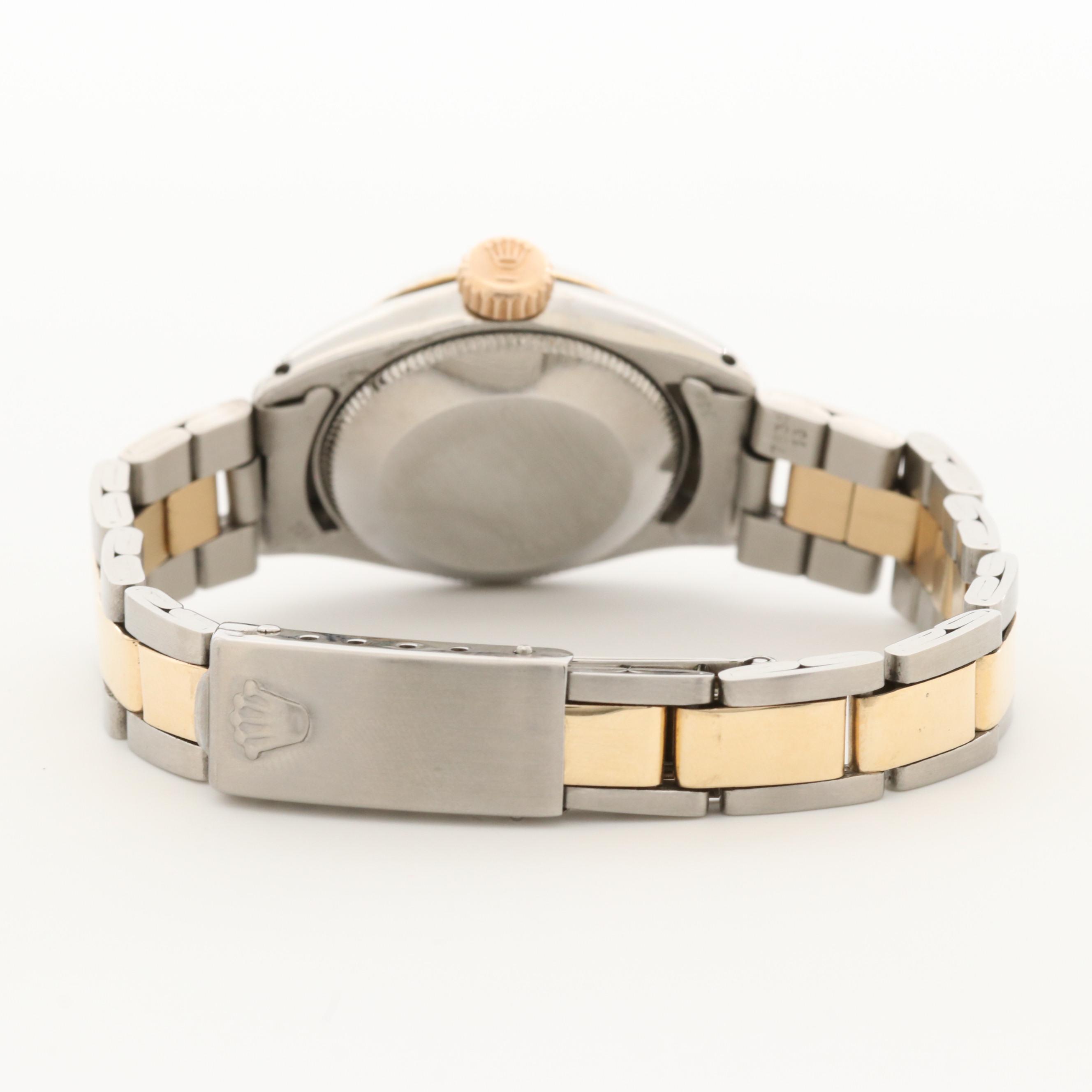 1969 14K Gold and Stainless Steel  Rolex Oyster Perpetual Date Watch