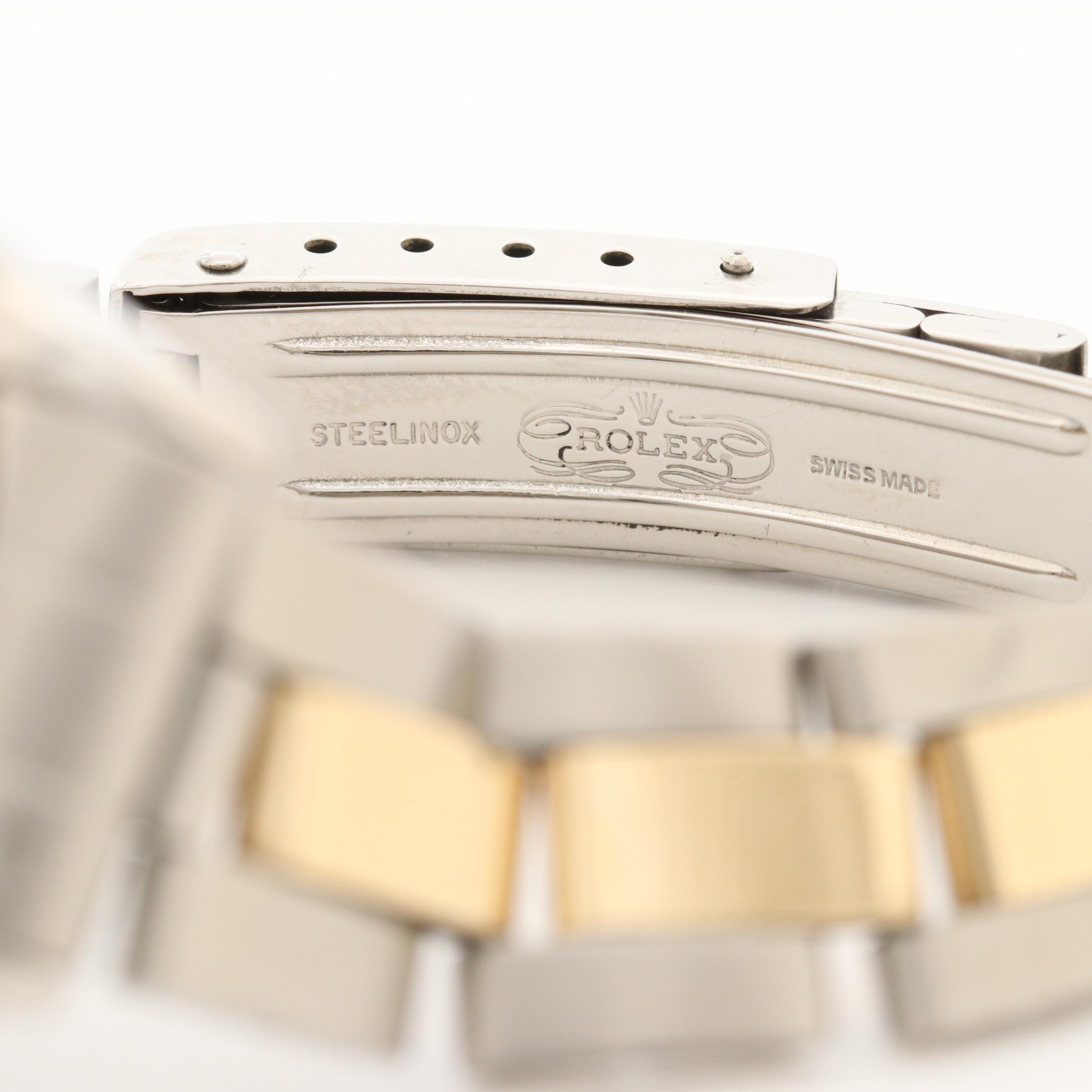 1969 14K Gold and Stainless Steel  Rolex Oyster Perpetual Date Watch