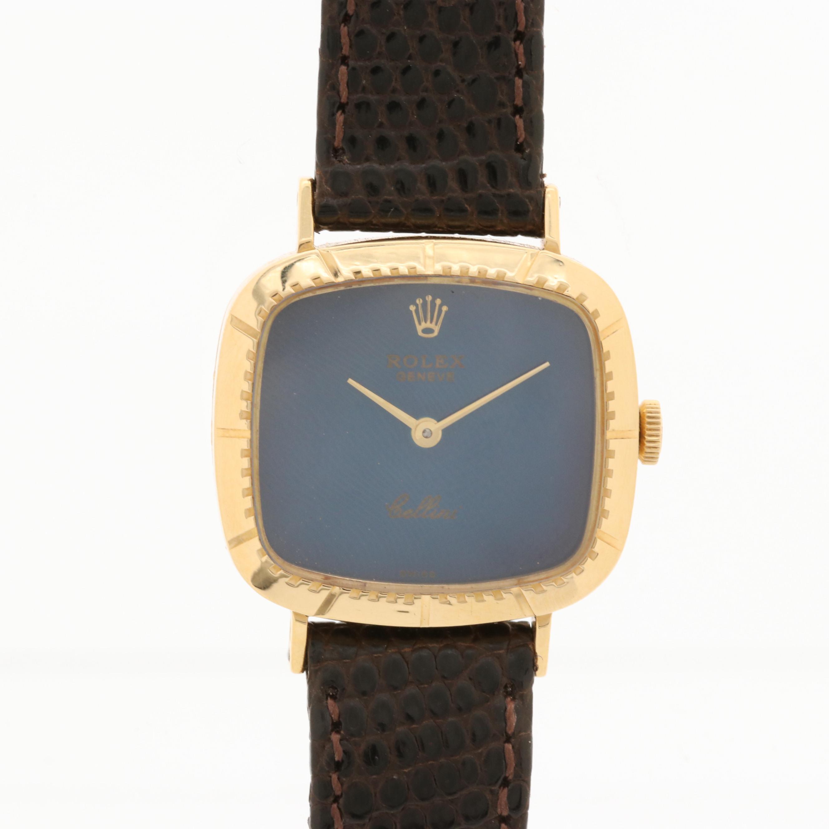 Rolex Cellini 18K Yellow Gold Stem Wind Watch