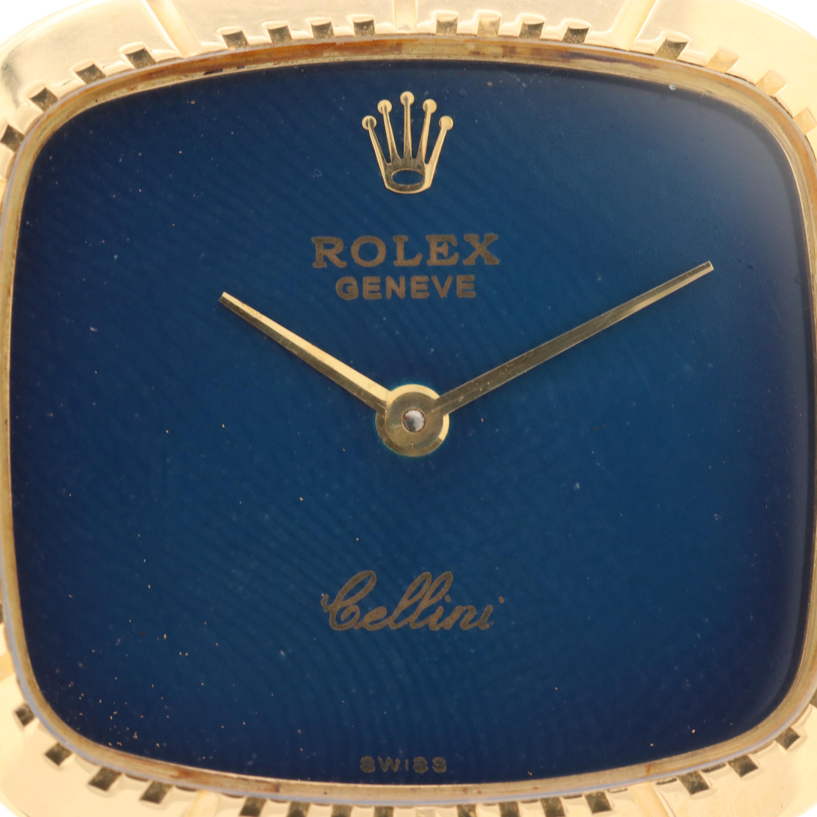 Rolex Cellini 18K Yellow Gold Stem Wind Watch