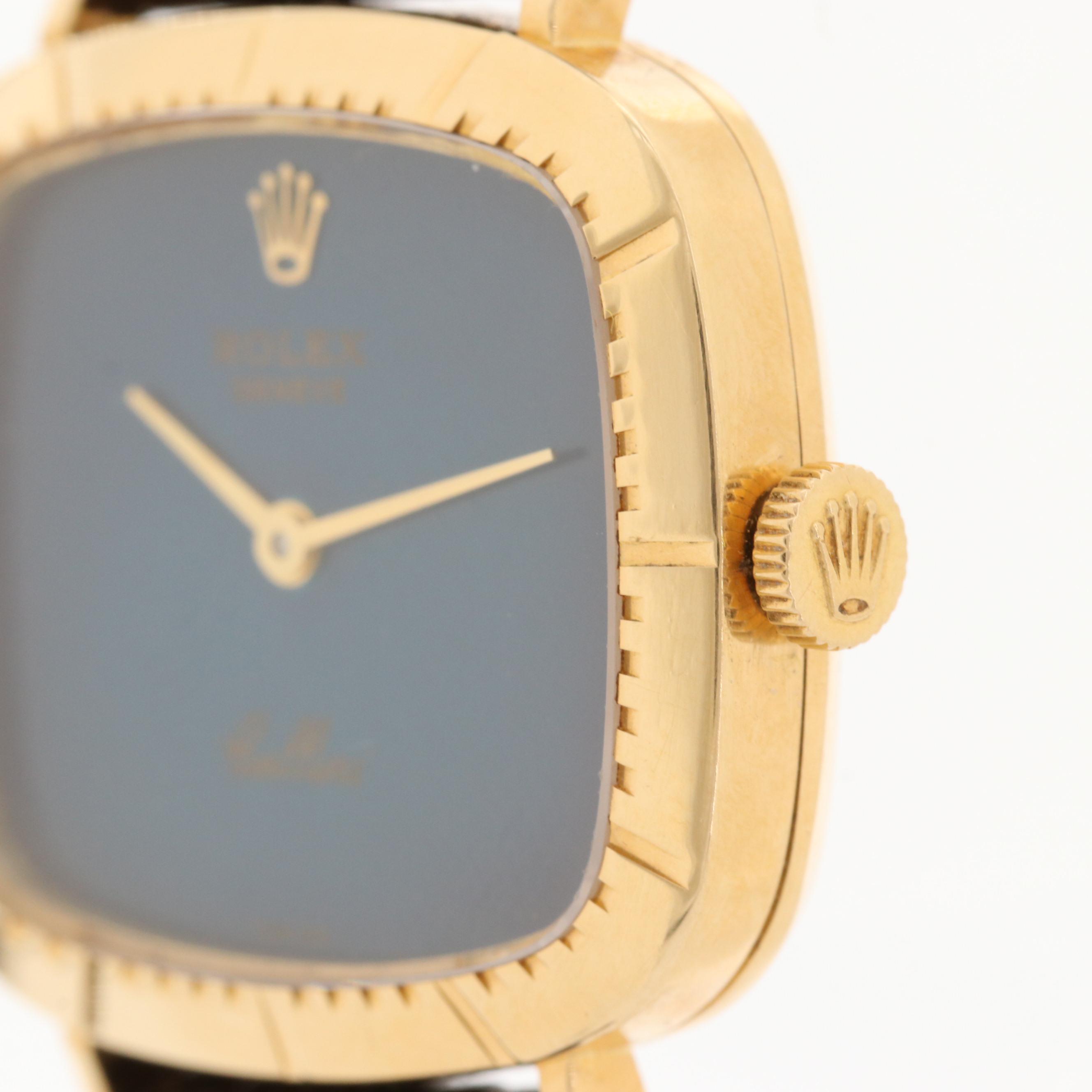 Rolex Cellini 18K Yellow Gold Stem Wind Watch