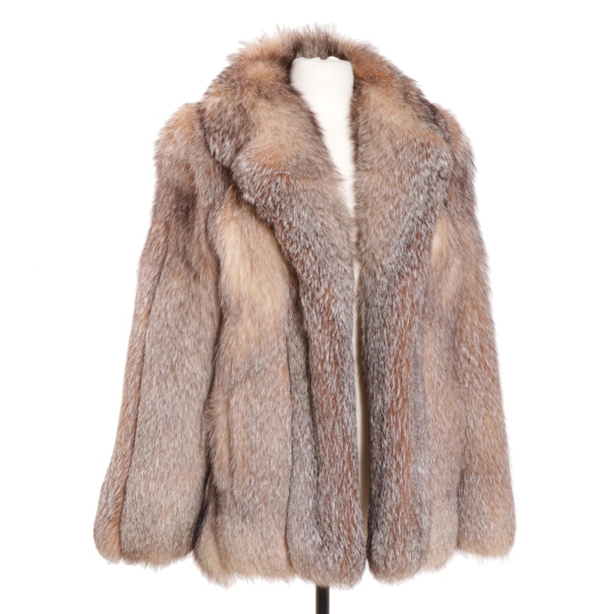 Crystal Fox Fur Jacket