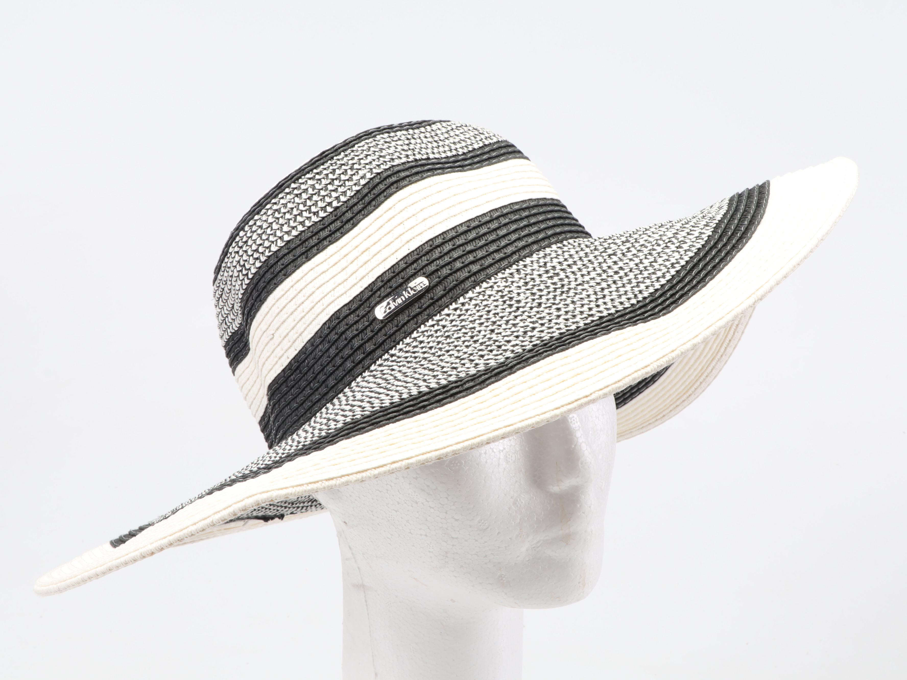 Tory Burch Sandals and Woven Straw Sun Hats Featuring Calvin Klein