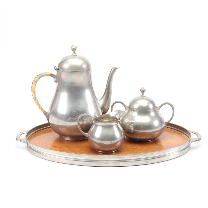 Royal Holland Pewter Coffee Service, Mid-Century