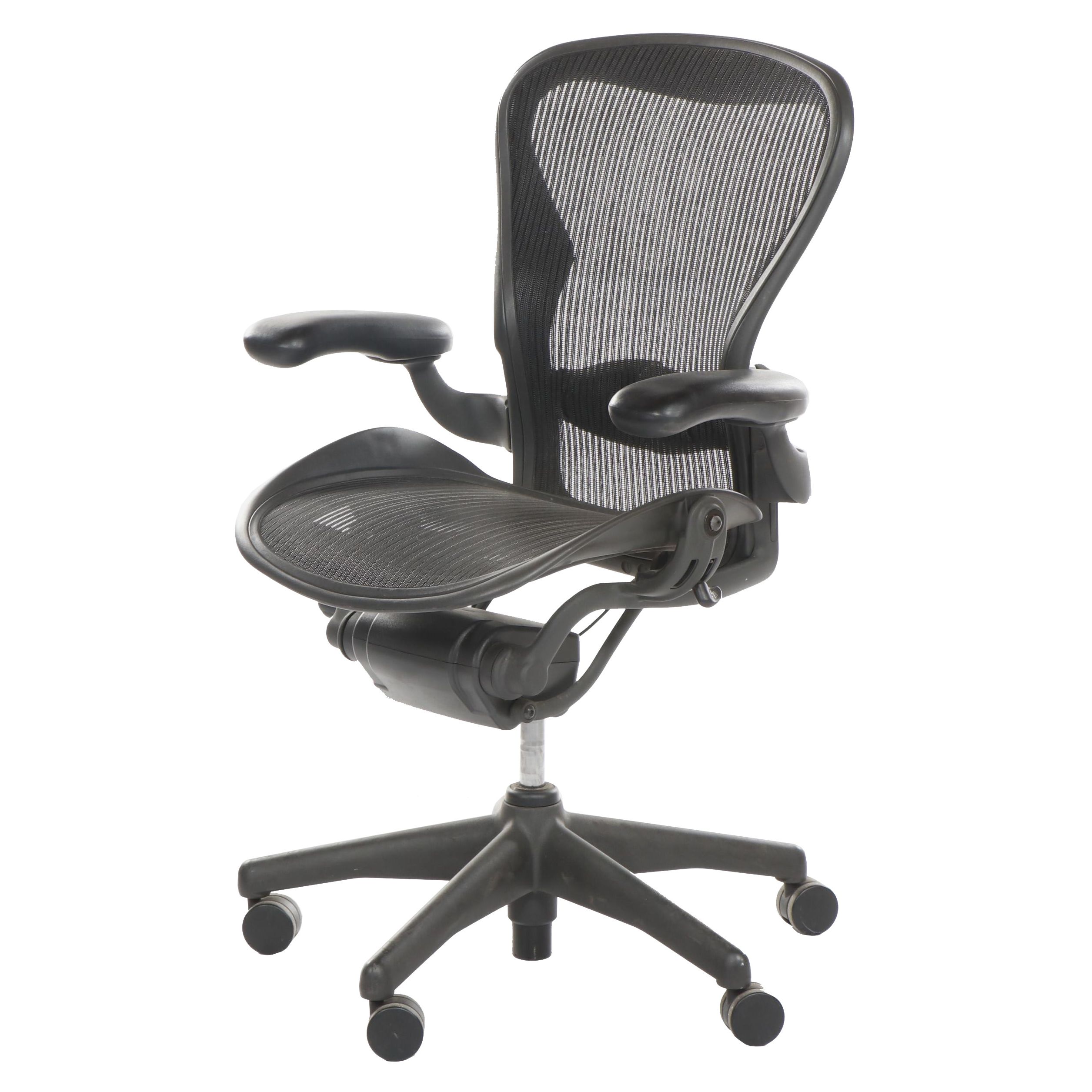 Herman Miller "Aeron" Adjustable Black Office Desk Chair, 1998
