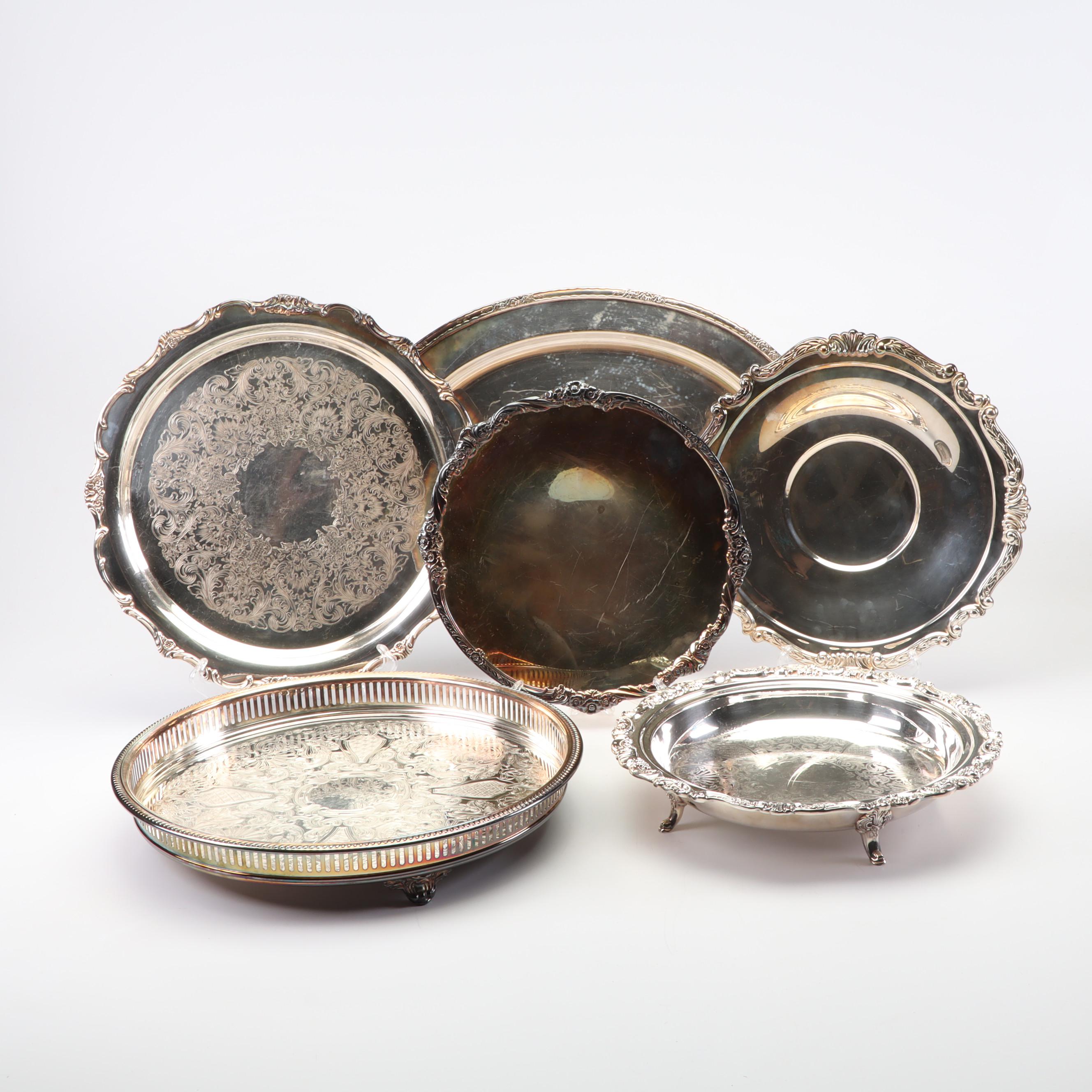 Wm Rogers, Wallace and Other Silver Plate Serveware