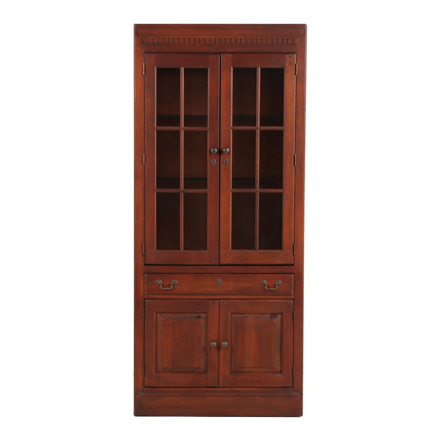 Contemporary Lighted Engineered Wooden Cabinet