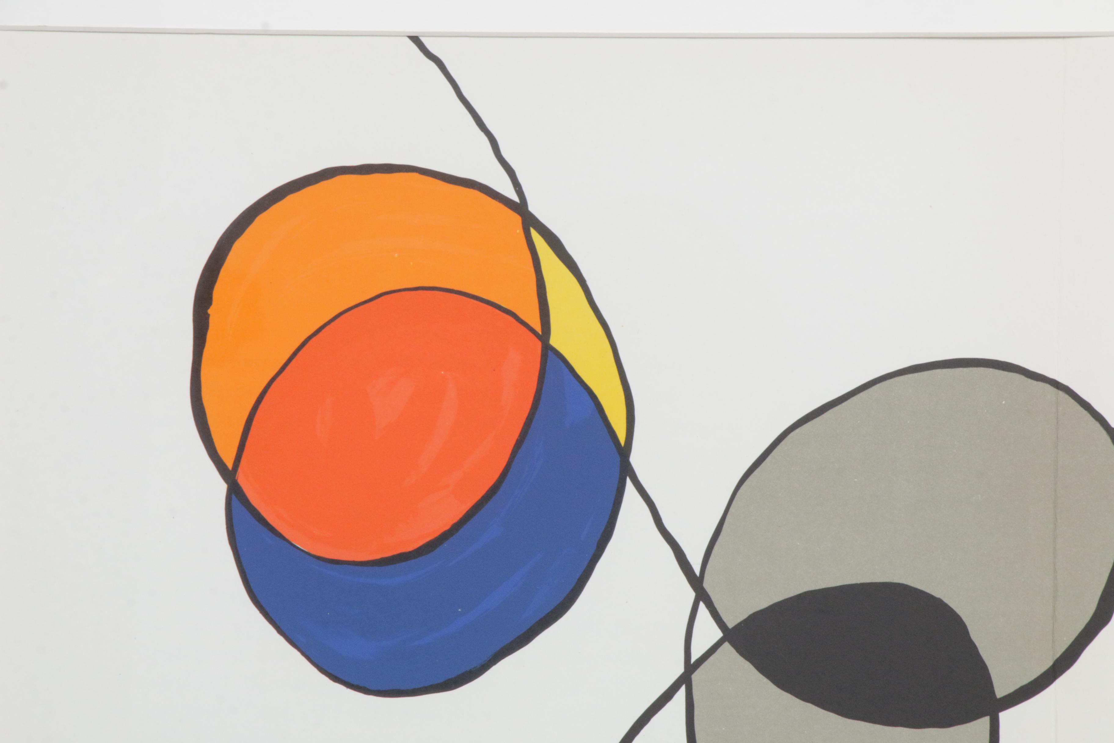 Alexander Calder Double Page Color Lithograph for "Derrière le Miroir"