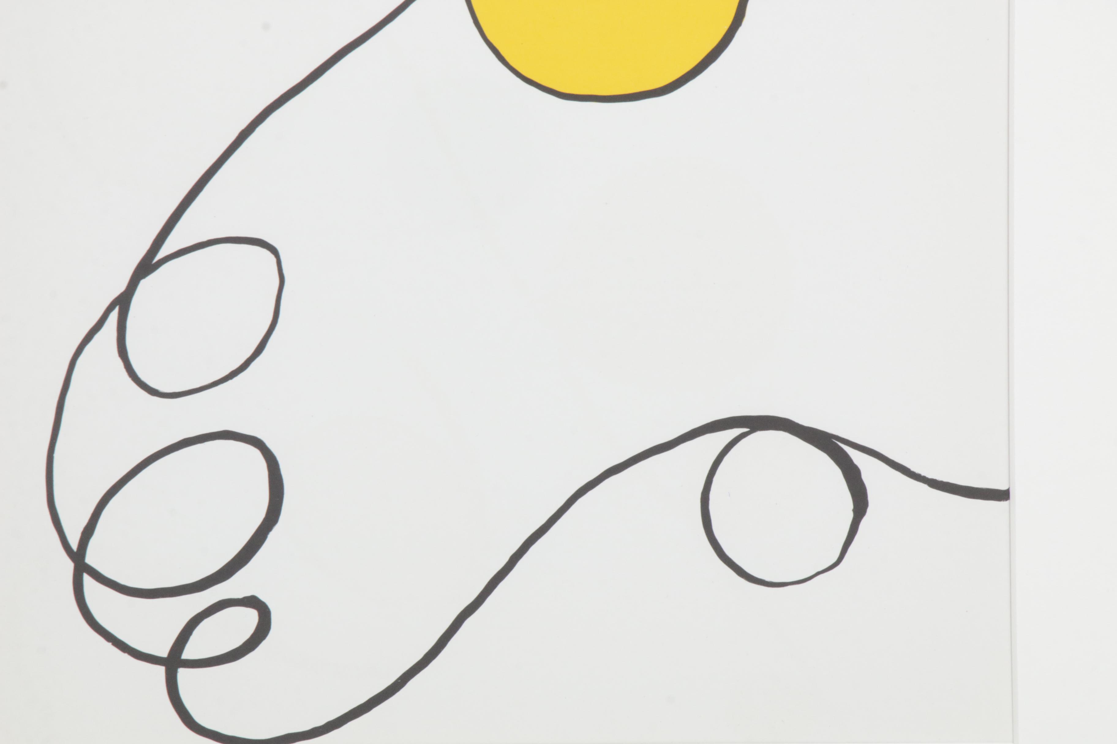 Alexander Calder Double Page Color Lithograph for "Derrière le Miroir"