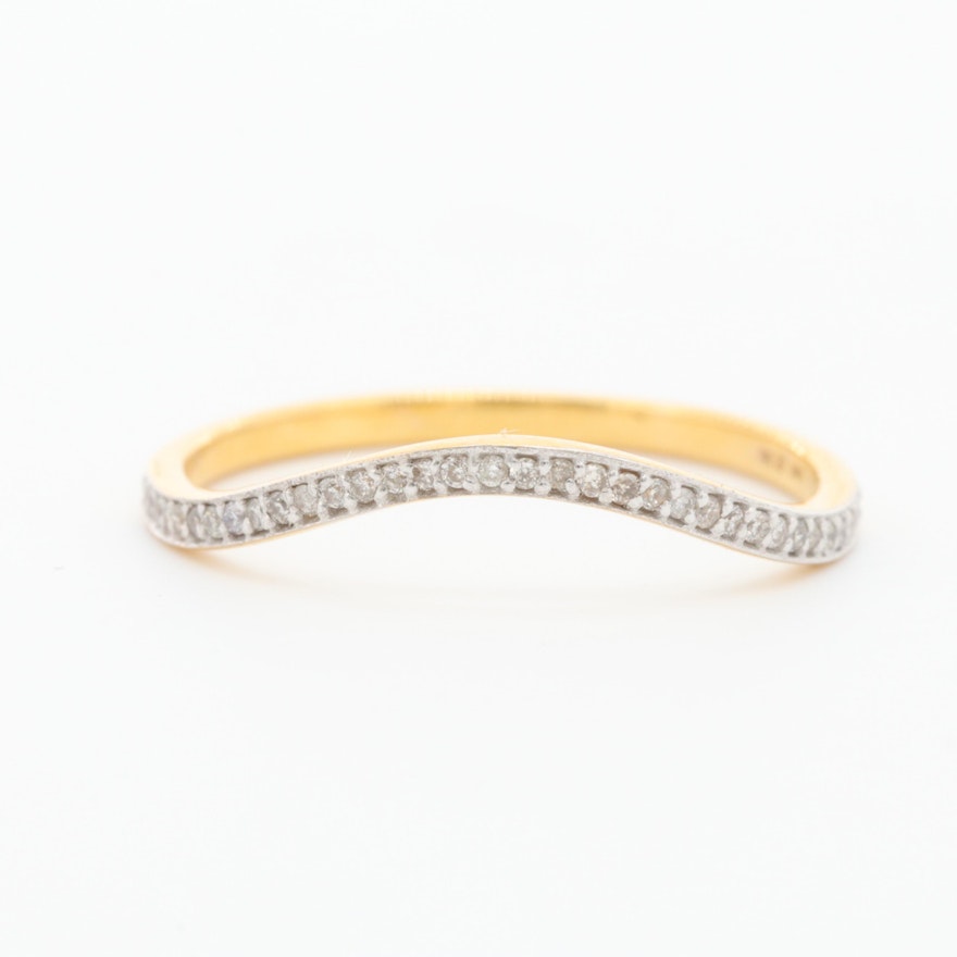 14K Yellow Gold Diamond Ring