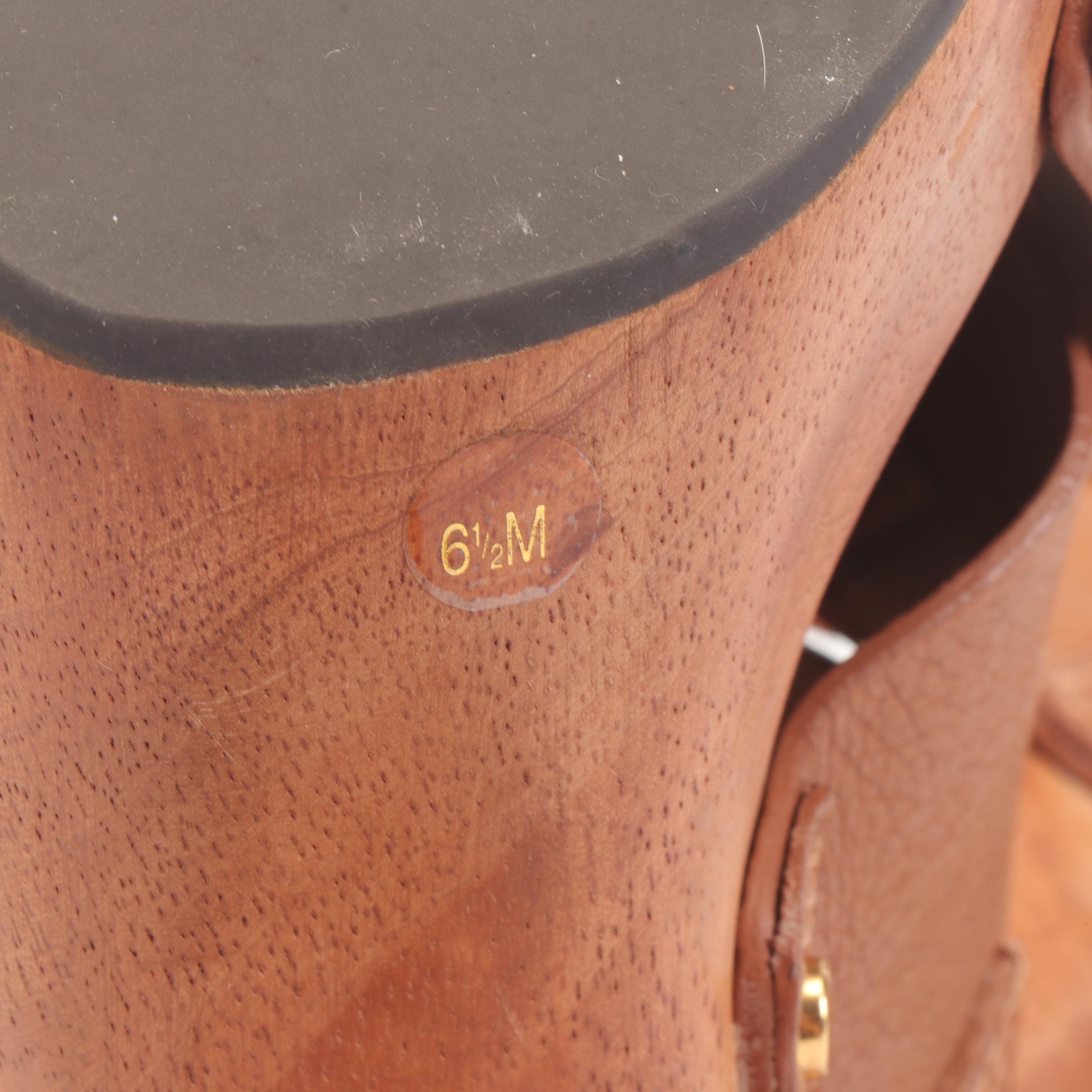 Tory Burch Wooden and Woven Leather High-Heeled Sandals with Studs