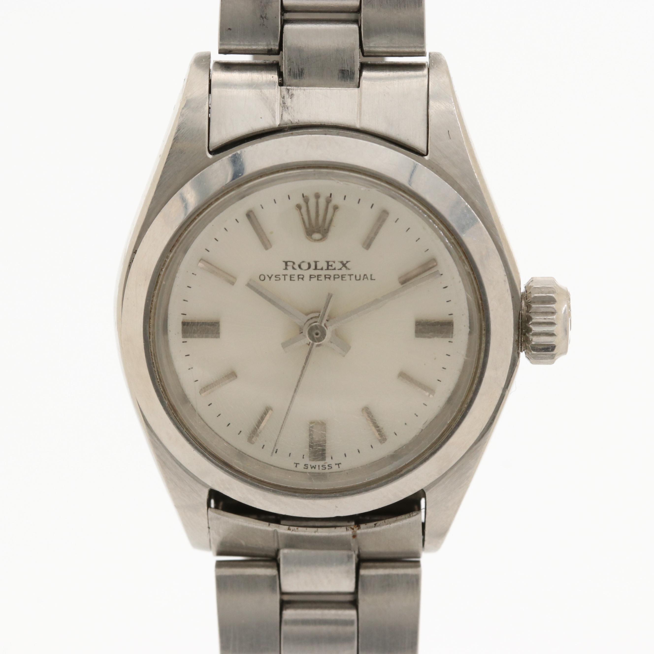 Vintage Rolex Oyster Perpetual Stainless Steel Automatic Watch, 1963