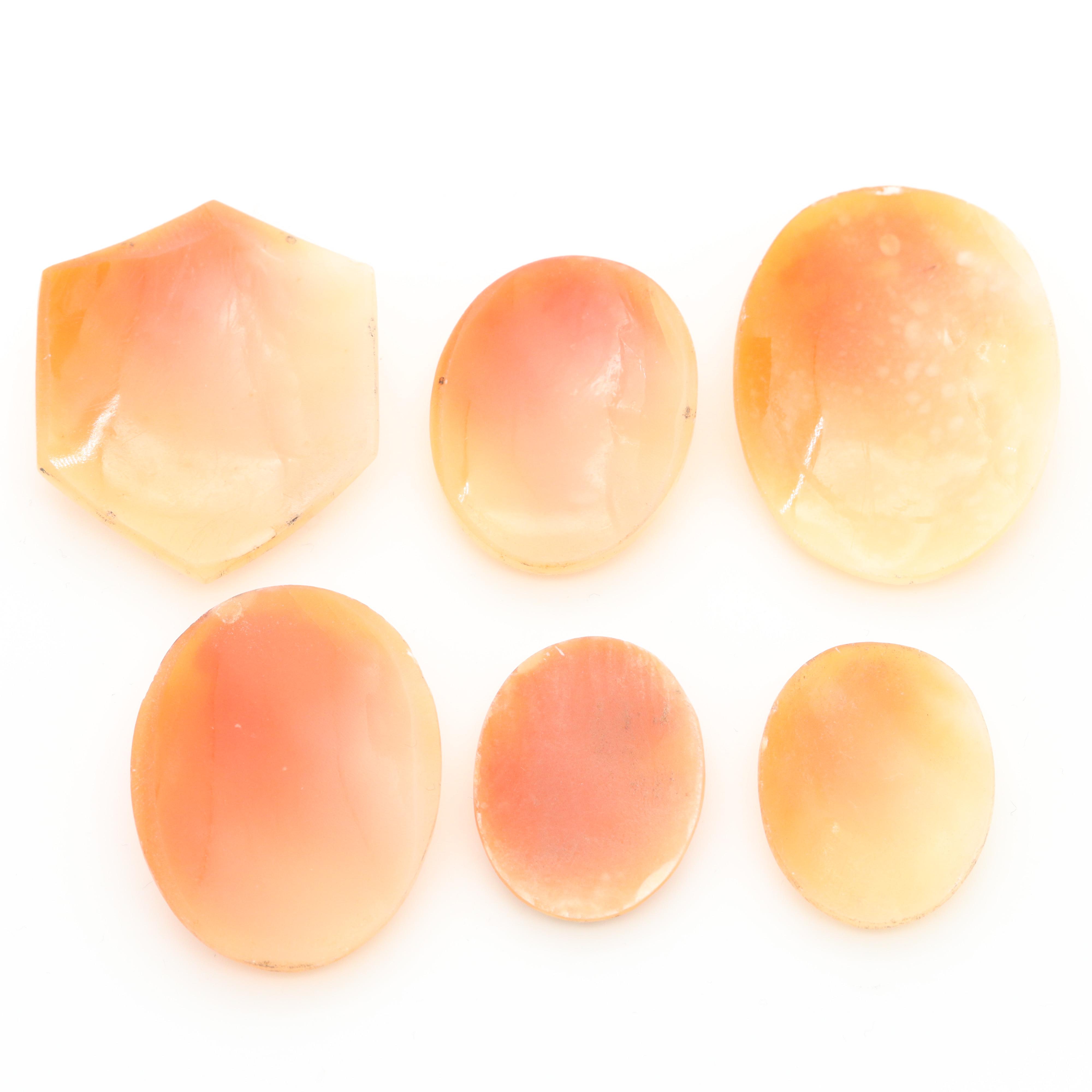 Loose Helmet Shell Cameo Assortment Featuring the Three Graces