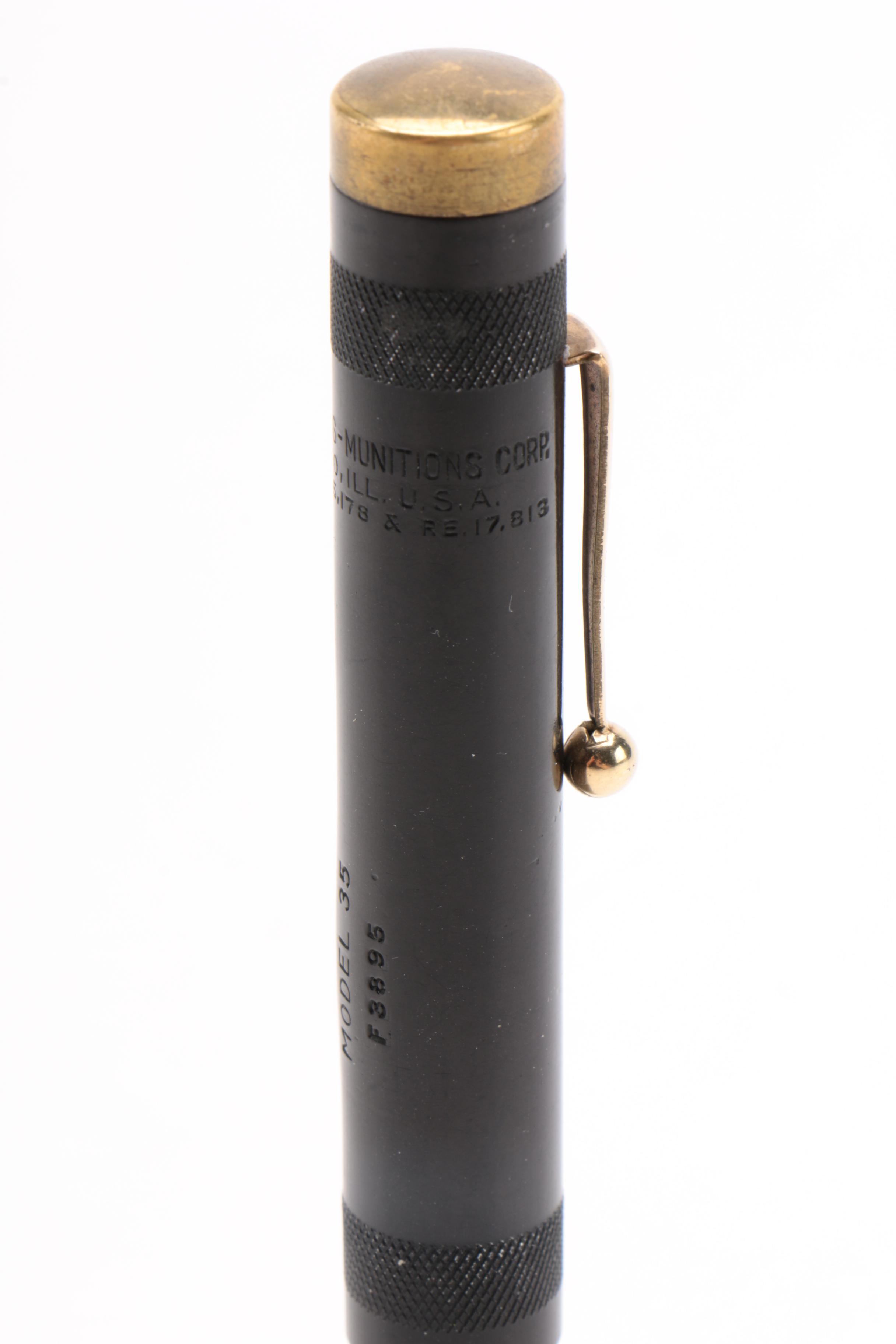 Hercules Gas-Munitions Corp. Model 35 Police Issue Tear Gas Pen, Mid-Century