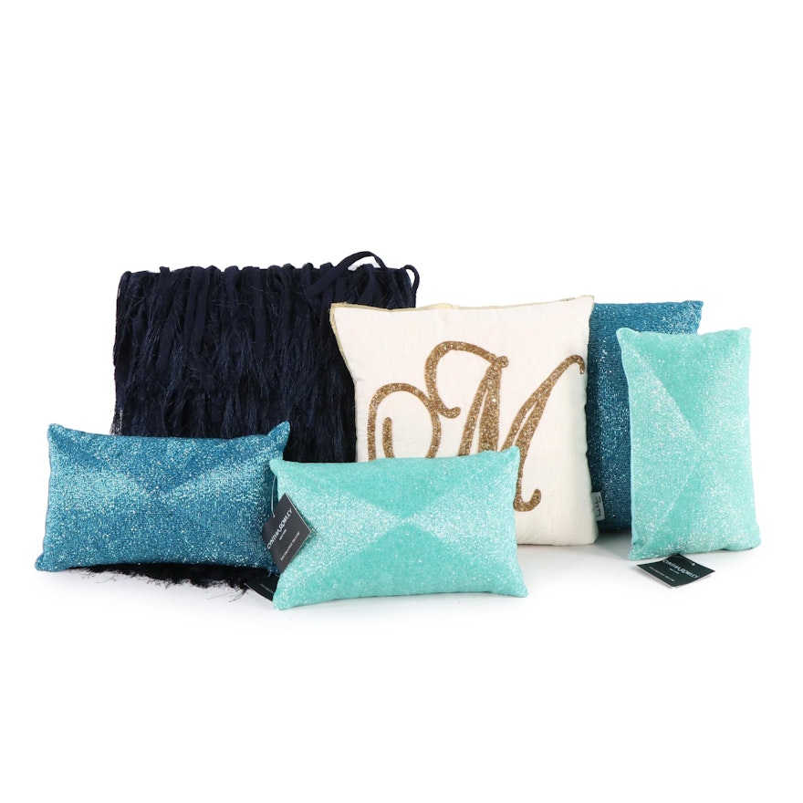 Decorator Throw Pillows Including Nicole Miller and Cynthia Rowley