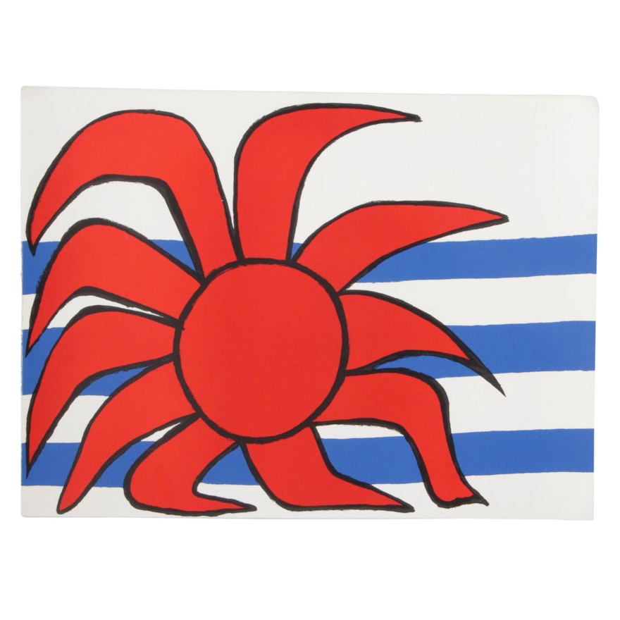 Alexander Calder Lithograph "Sun and Sea"
