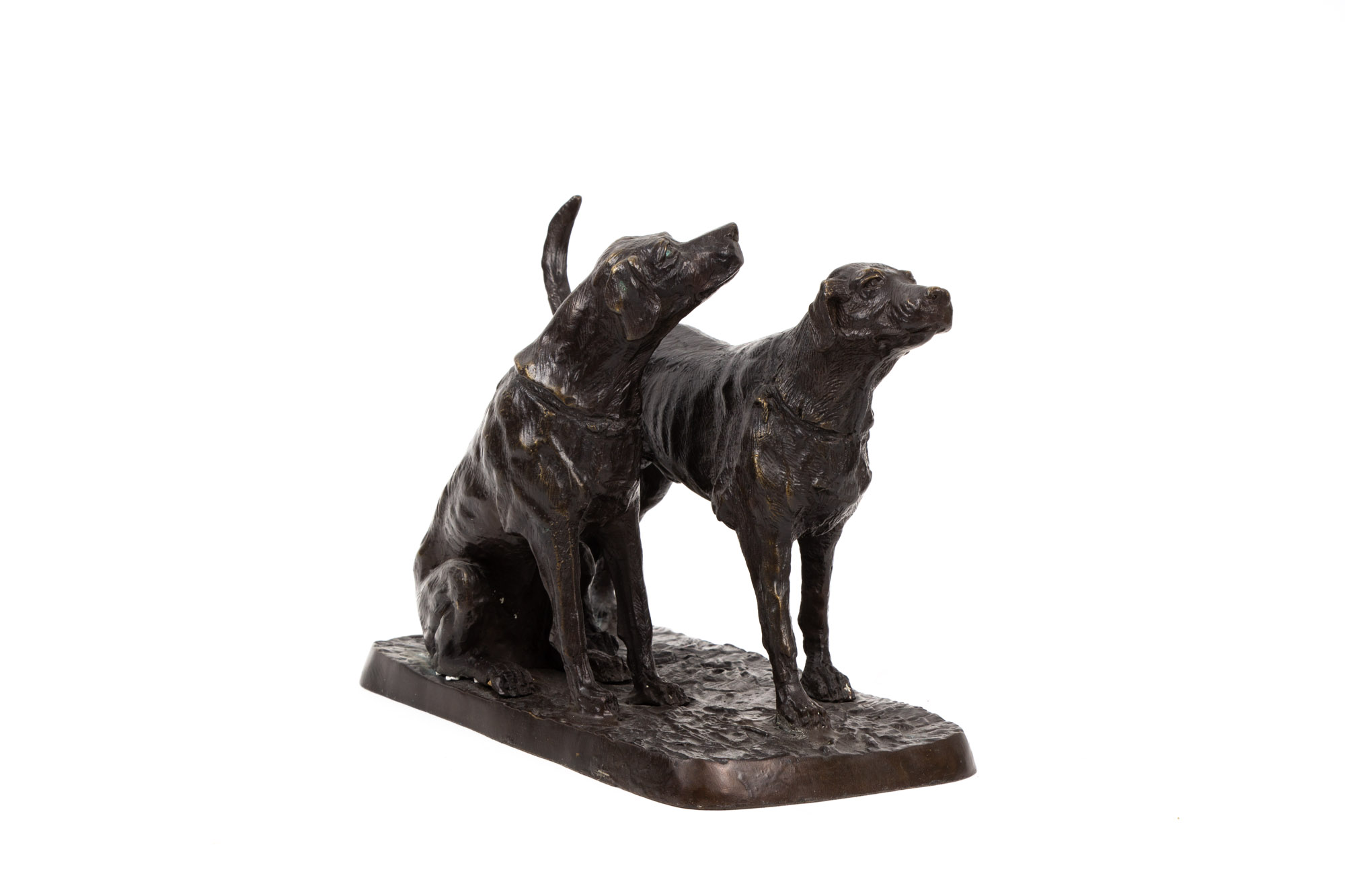 Bronze Dog Sculpture