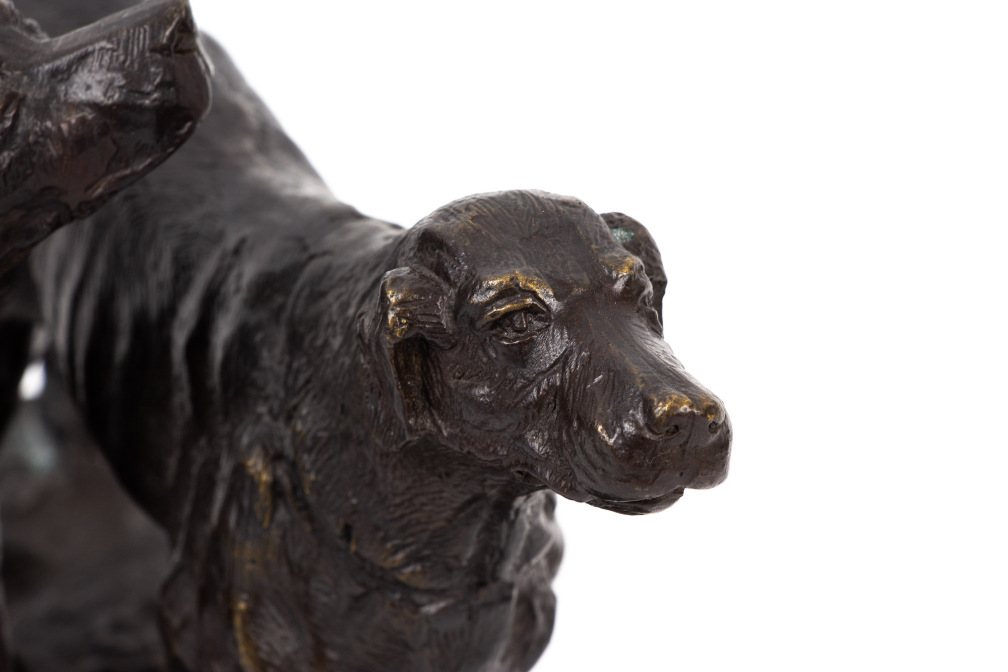 Bronze Dog Sculpture
