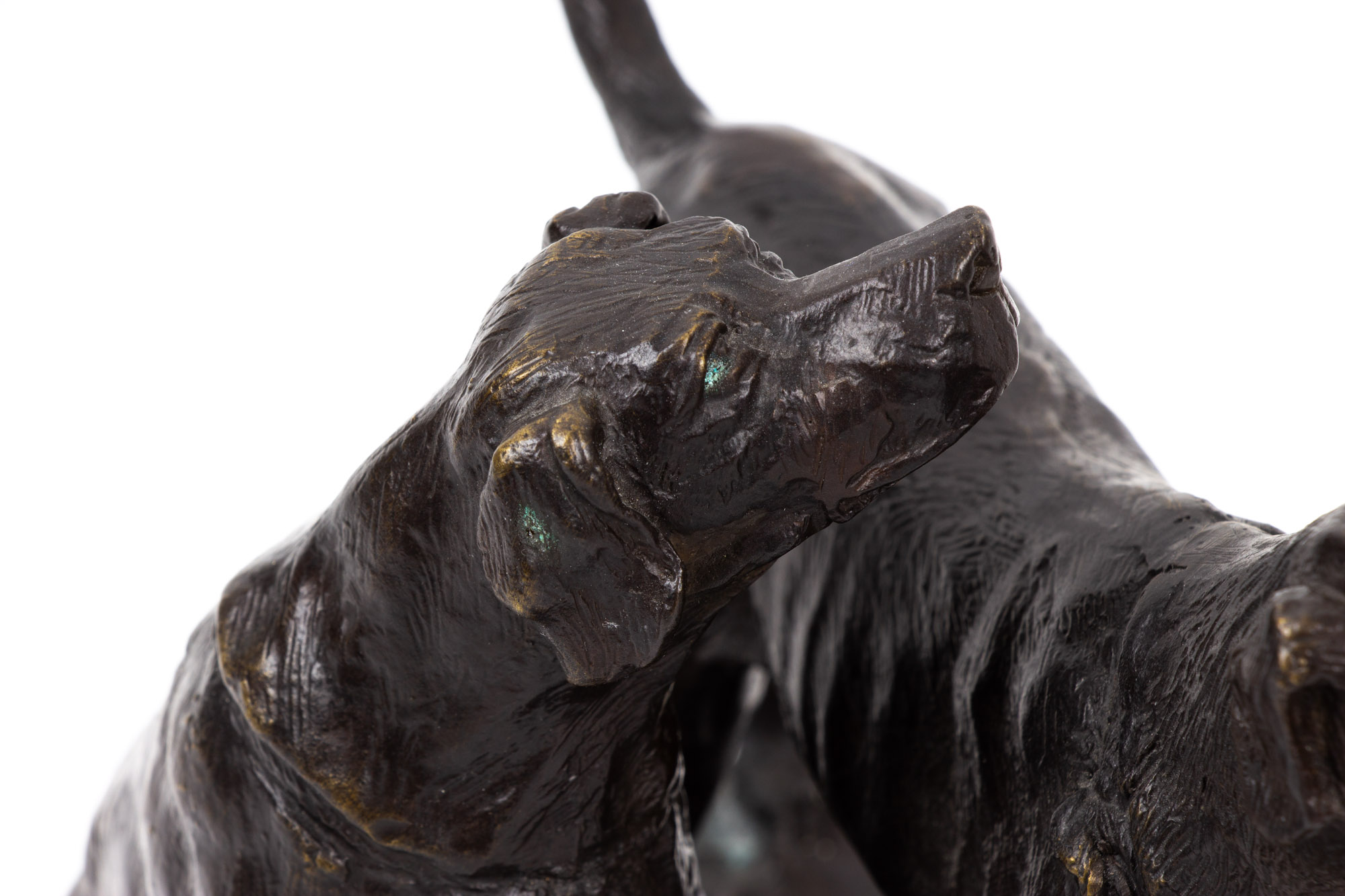 Bronze Dog Sculpture