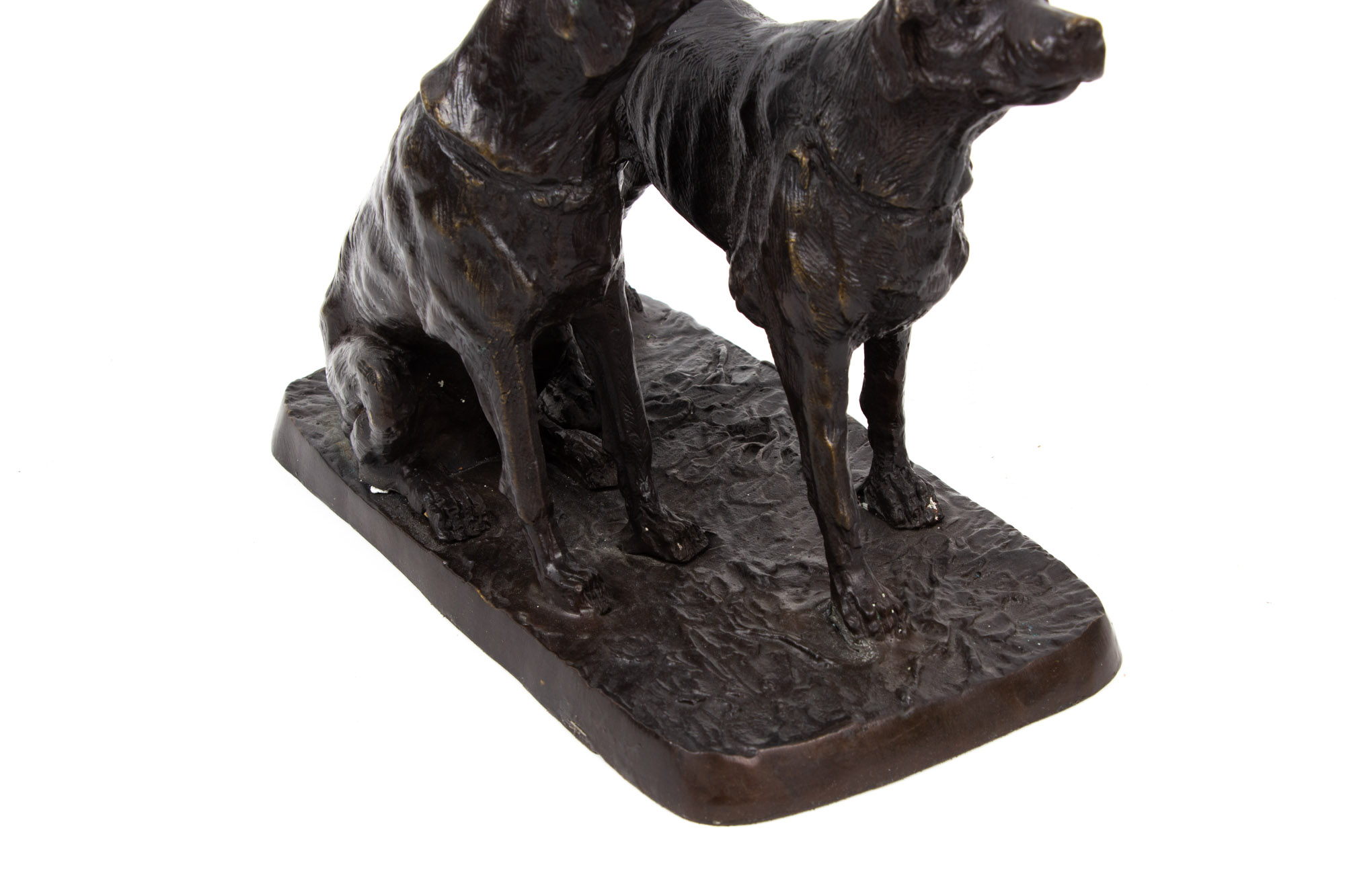 Bronze Dog Sculpture