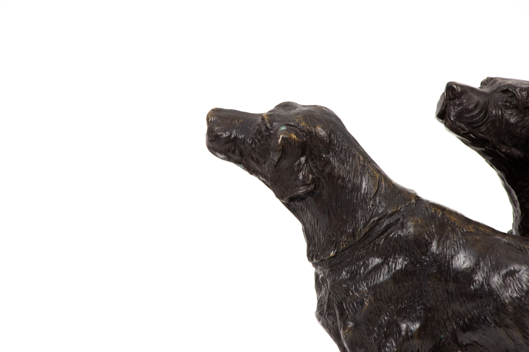 Bronze Dog Sculpture