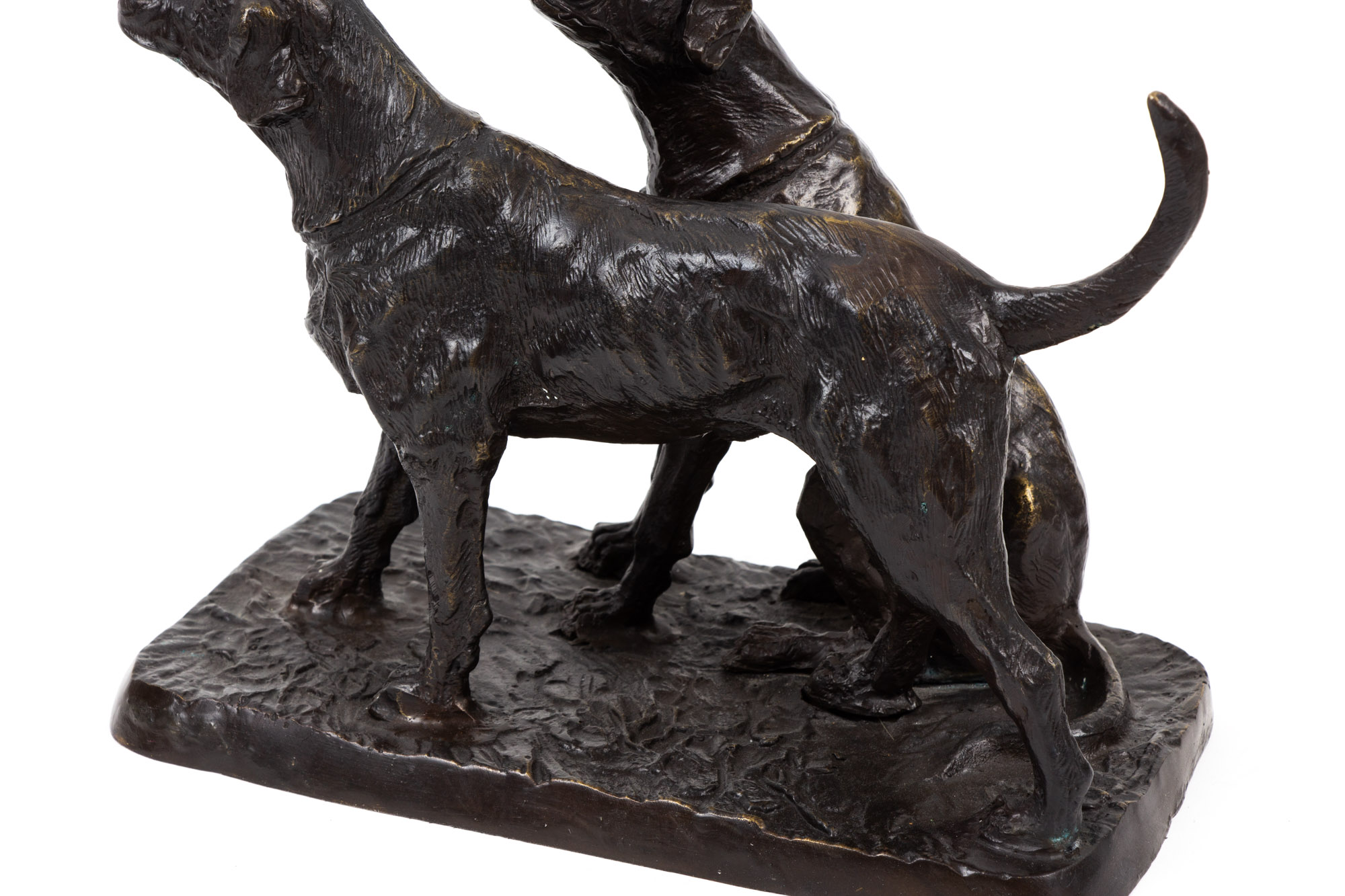 Bronze Dog Sculpture