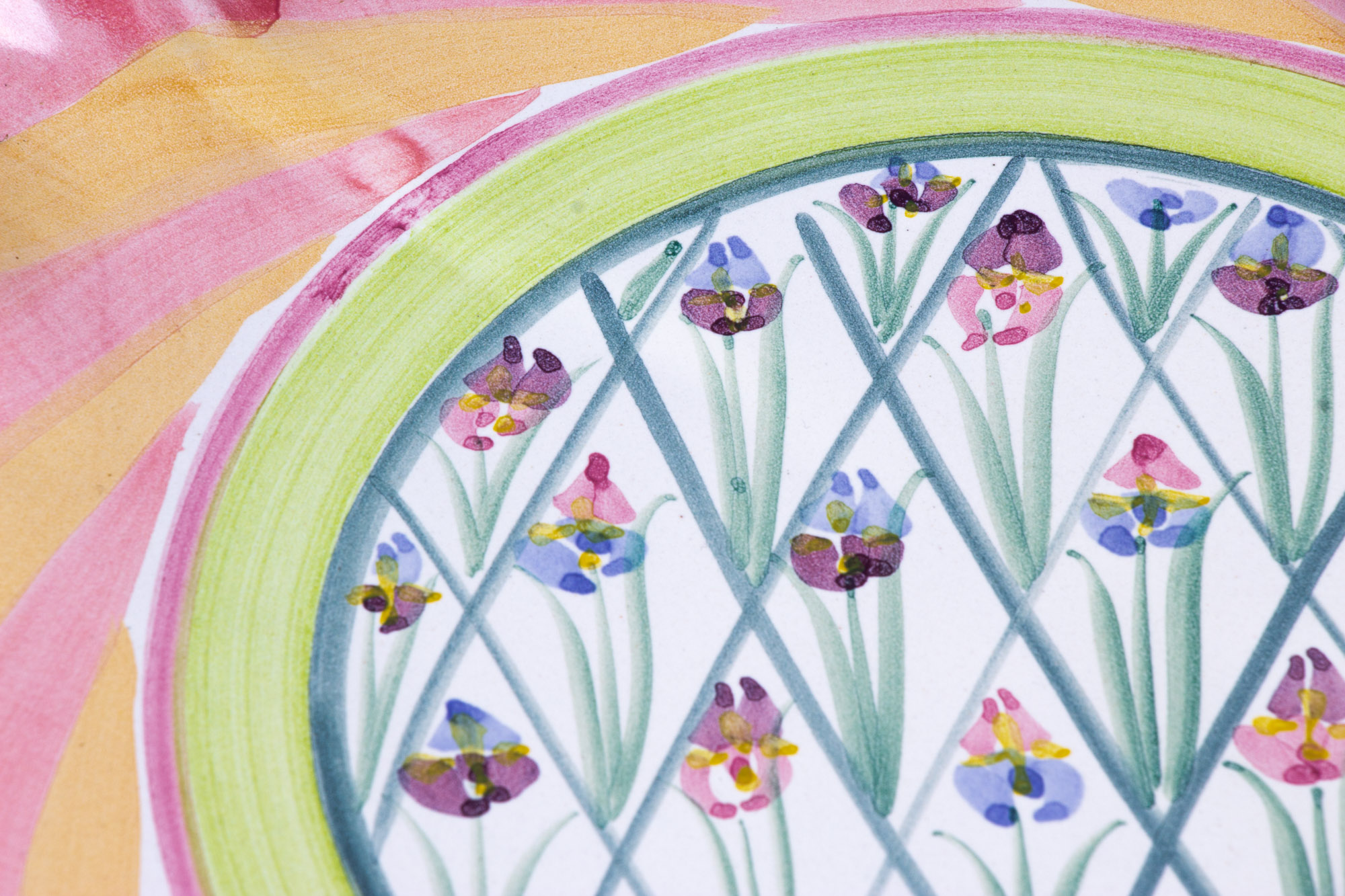 MacKenzie-Childs "Striped Awning" Cake Dome with "Taylor" Cake Stand