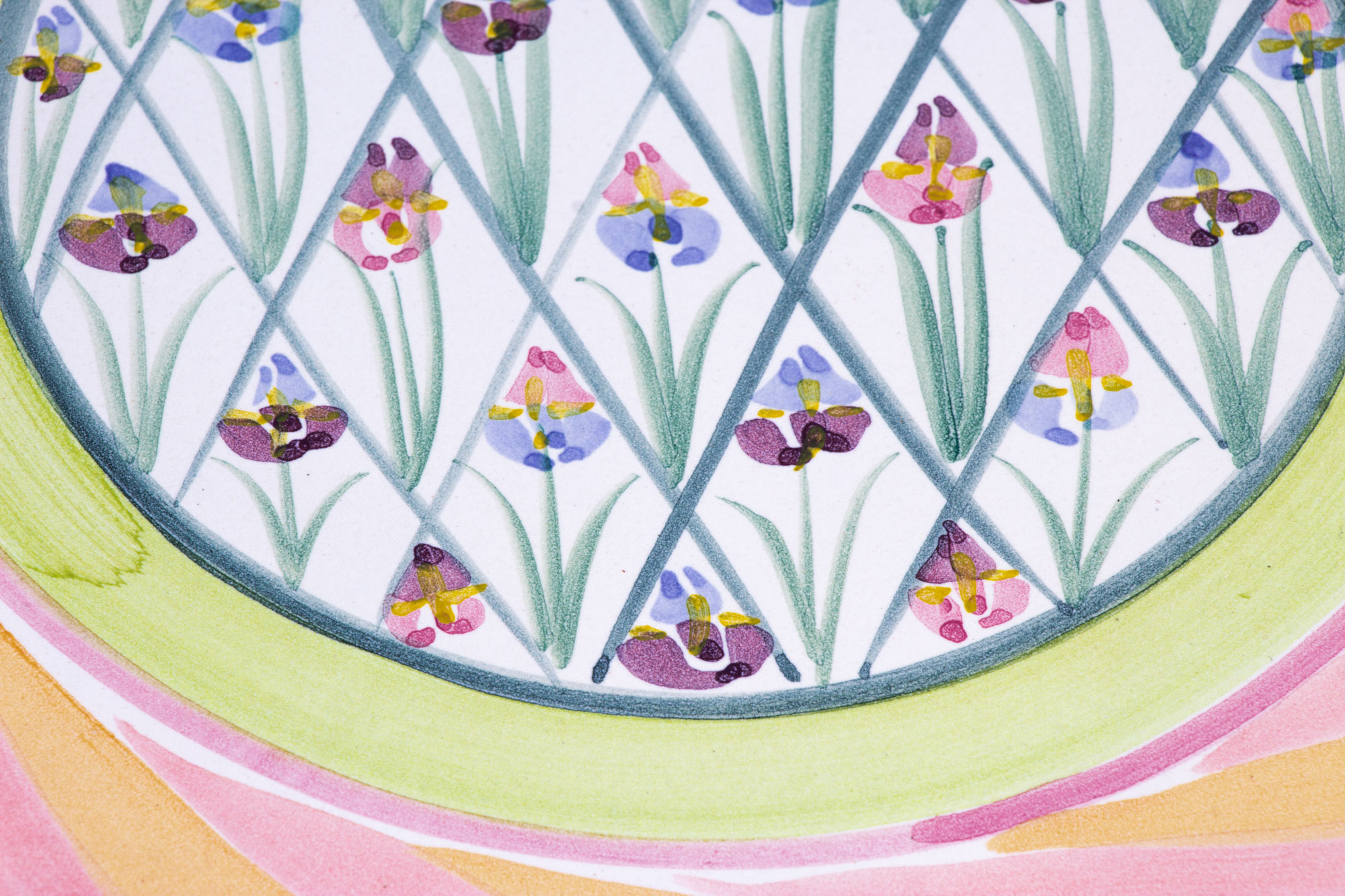 MacKenzie-Childs "Striped Awning" Cake Dome with "Taylor" Cake Stand