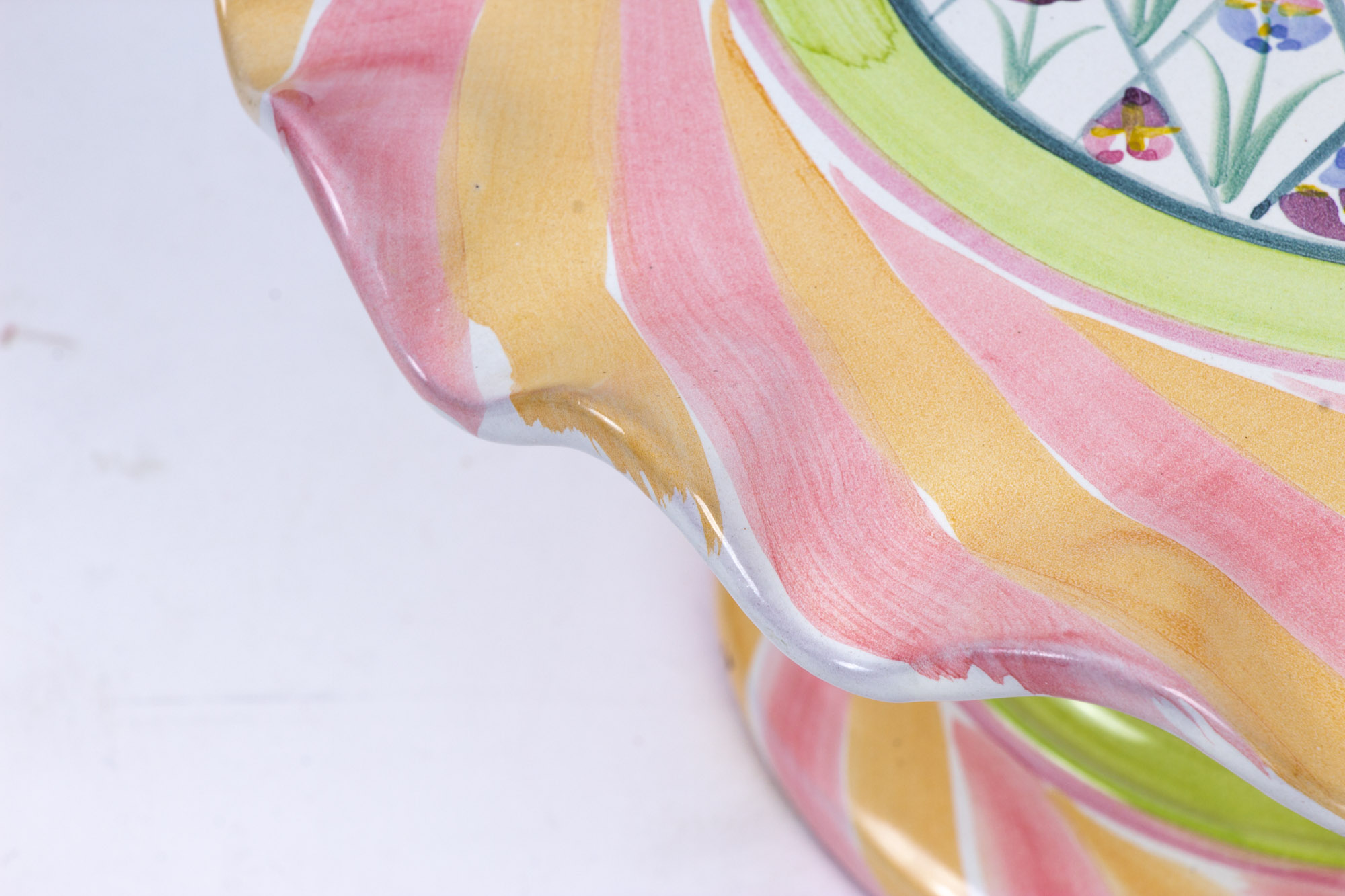 MacKenzie-Childs "Striped Awning" Cake Dome with "Taylor" Cake Stand