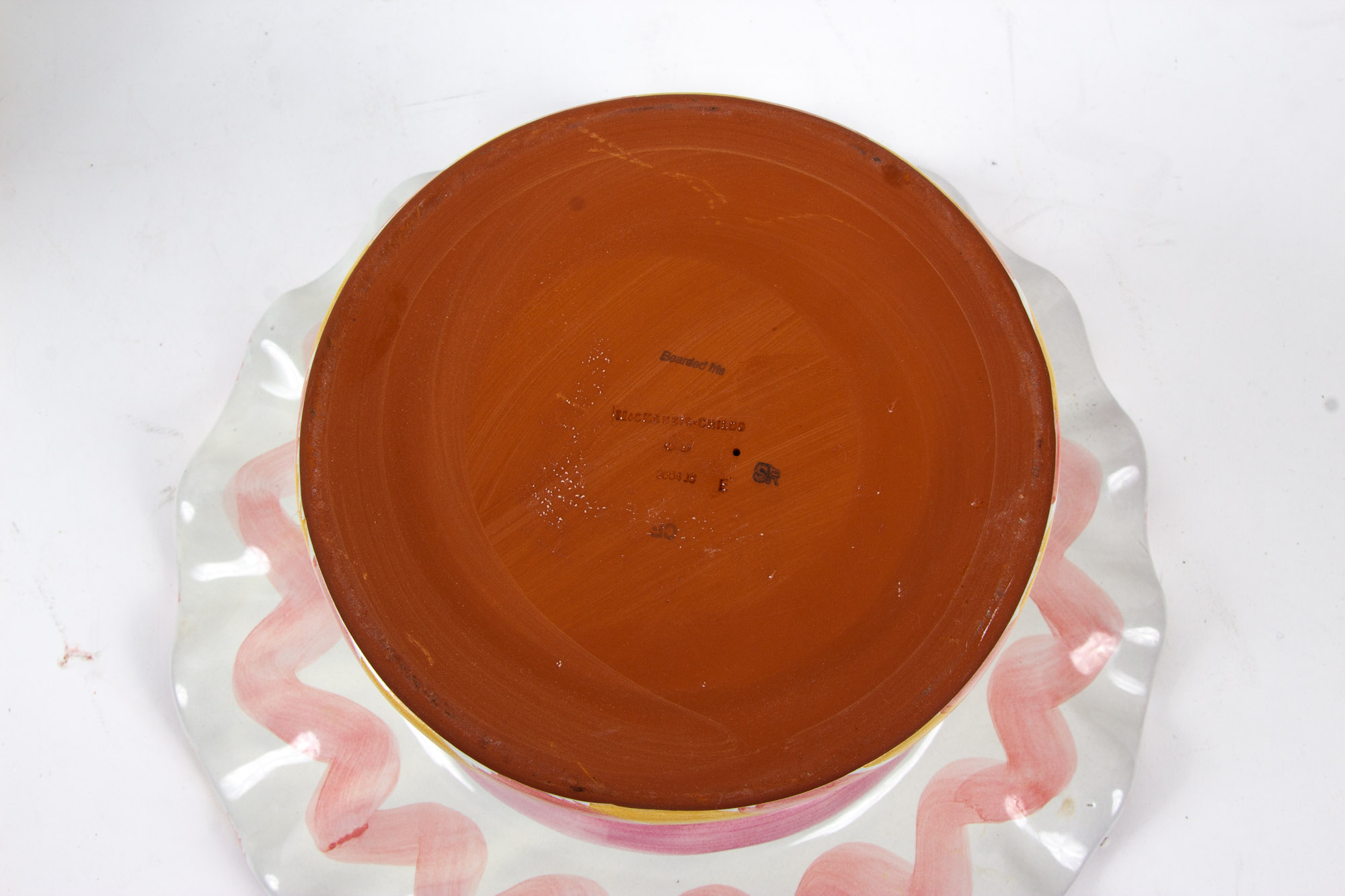 MacKenzie-Childs "Striped Awning" Cake Dome with "Taylor" Cake Stand