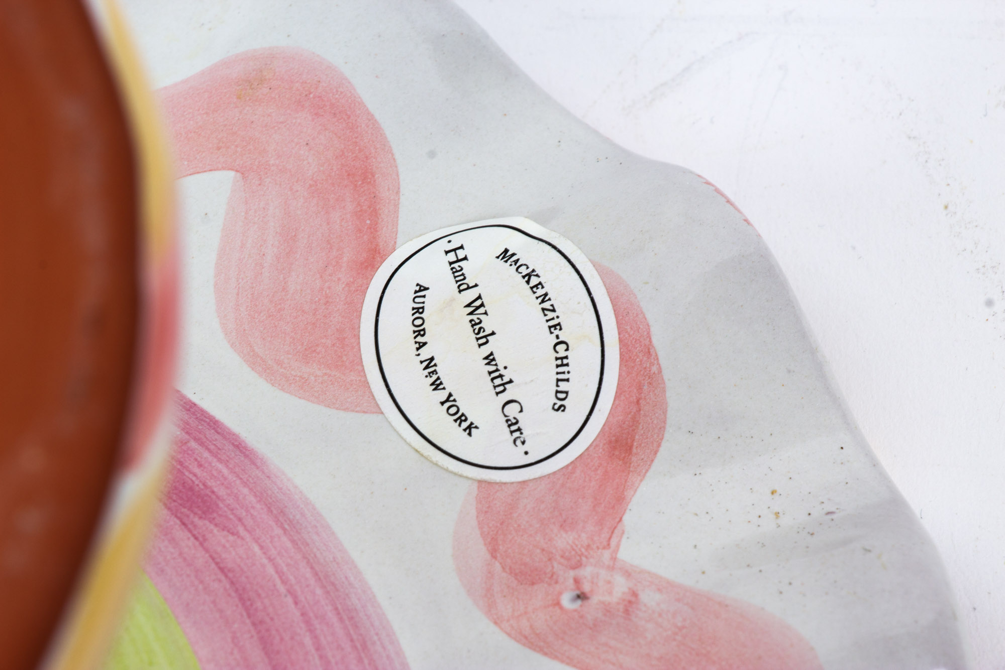 MacKenzie-Childs "Striped Awning" Cake Dome with "Taylor" Cake Stand