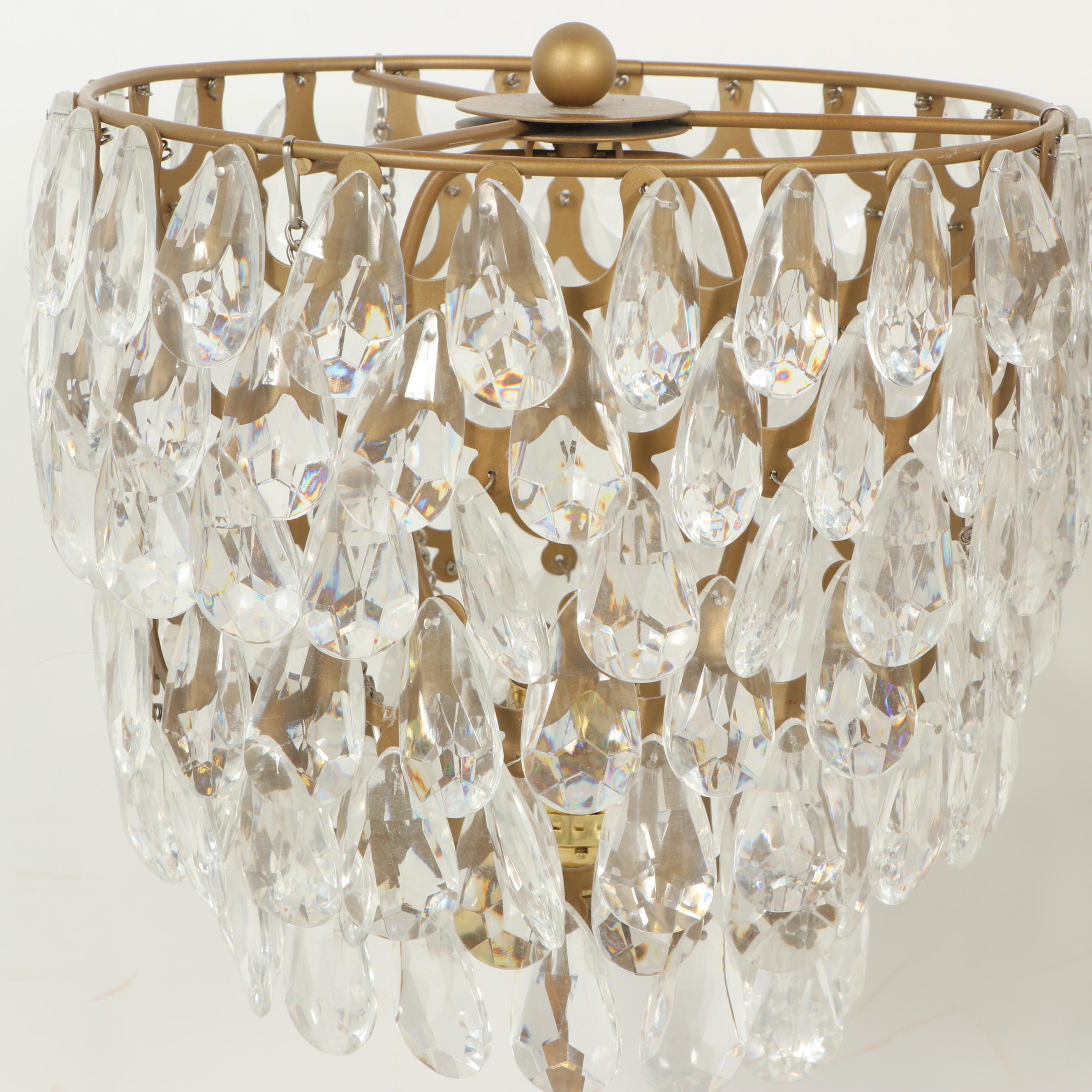 Pair of Acrylic Beaded Table Lamps