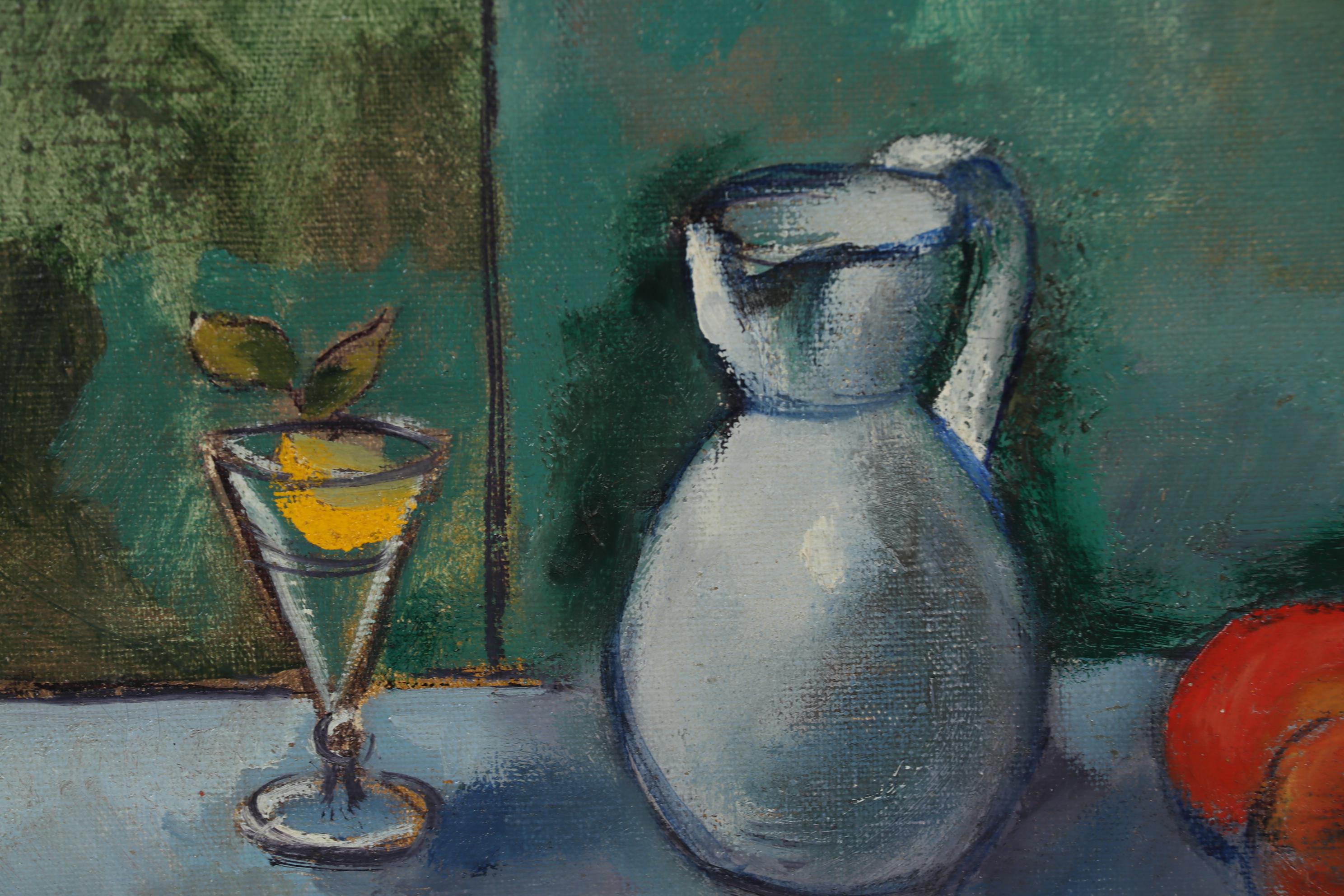 Edgar Yaeger 1956 Still Life Oil Painting