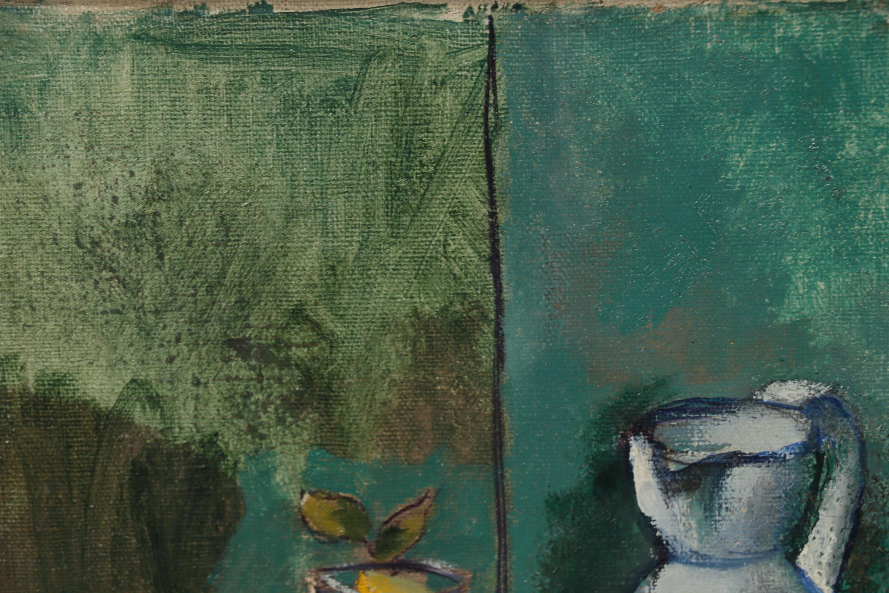 Edgar Yaeger 1956 Still Life Oil Painting