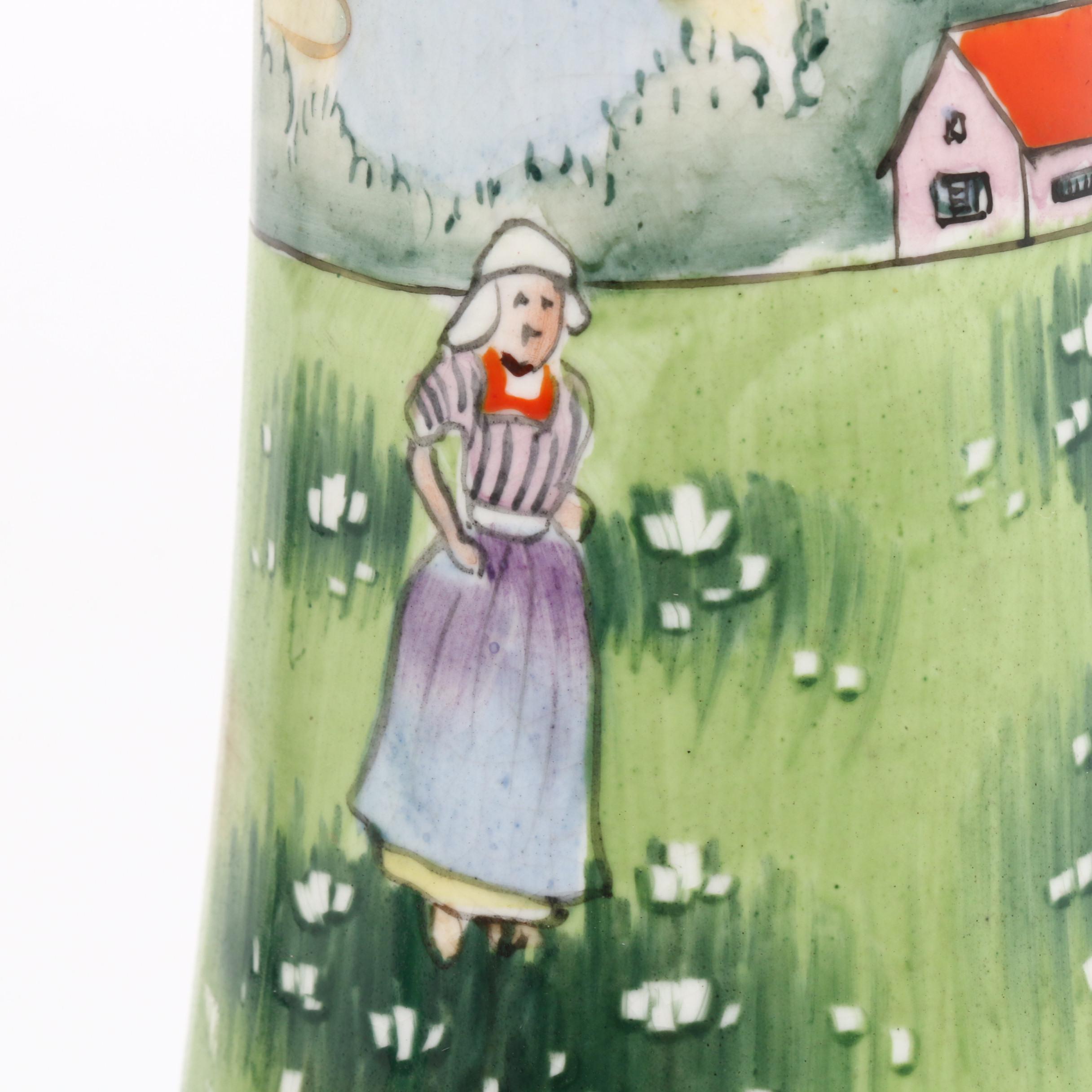 Royal Nishiki Hand-Painted Japanese Vase